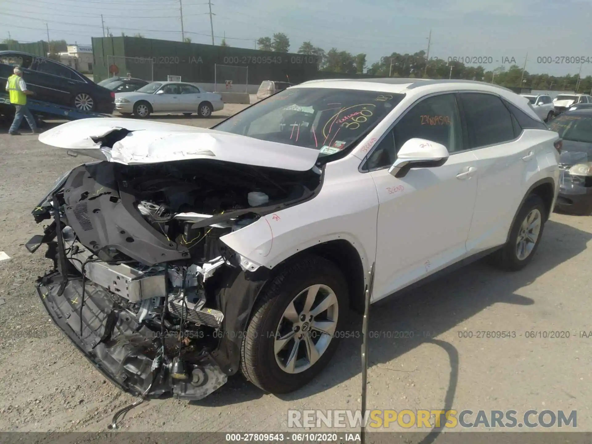 2 Photograph of a damaged car 2T2BZMCA4KC198306 LEXUS RX 2019