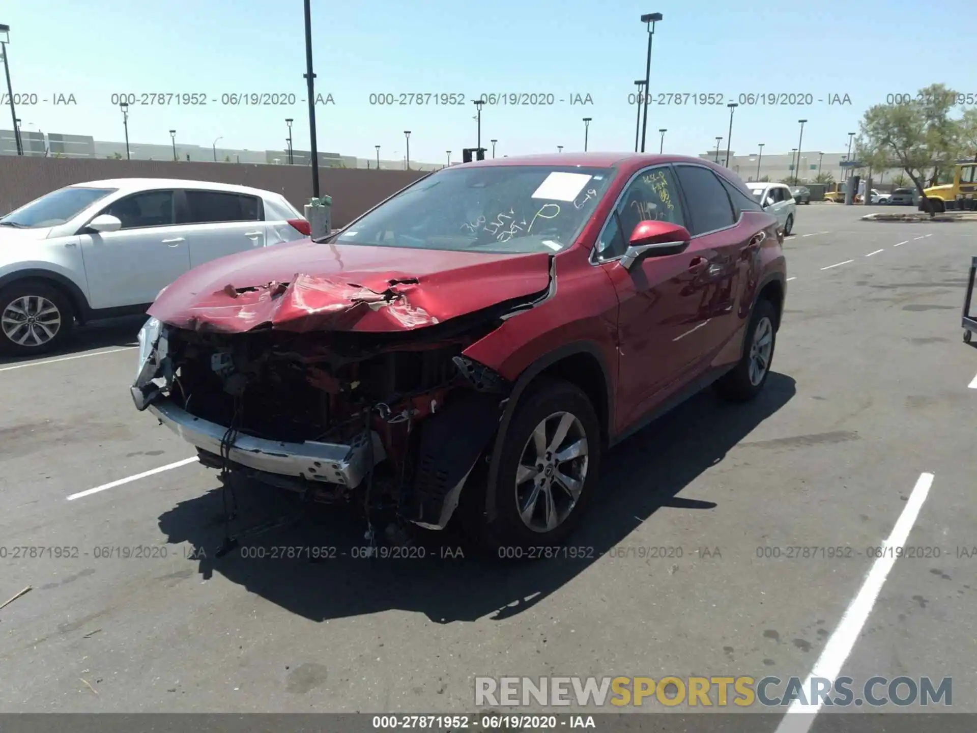 2 Photograph of a damaged car 2T2BZMCA5KC171731 LEXUS RX 2019