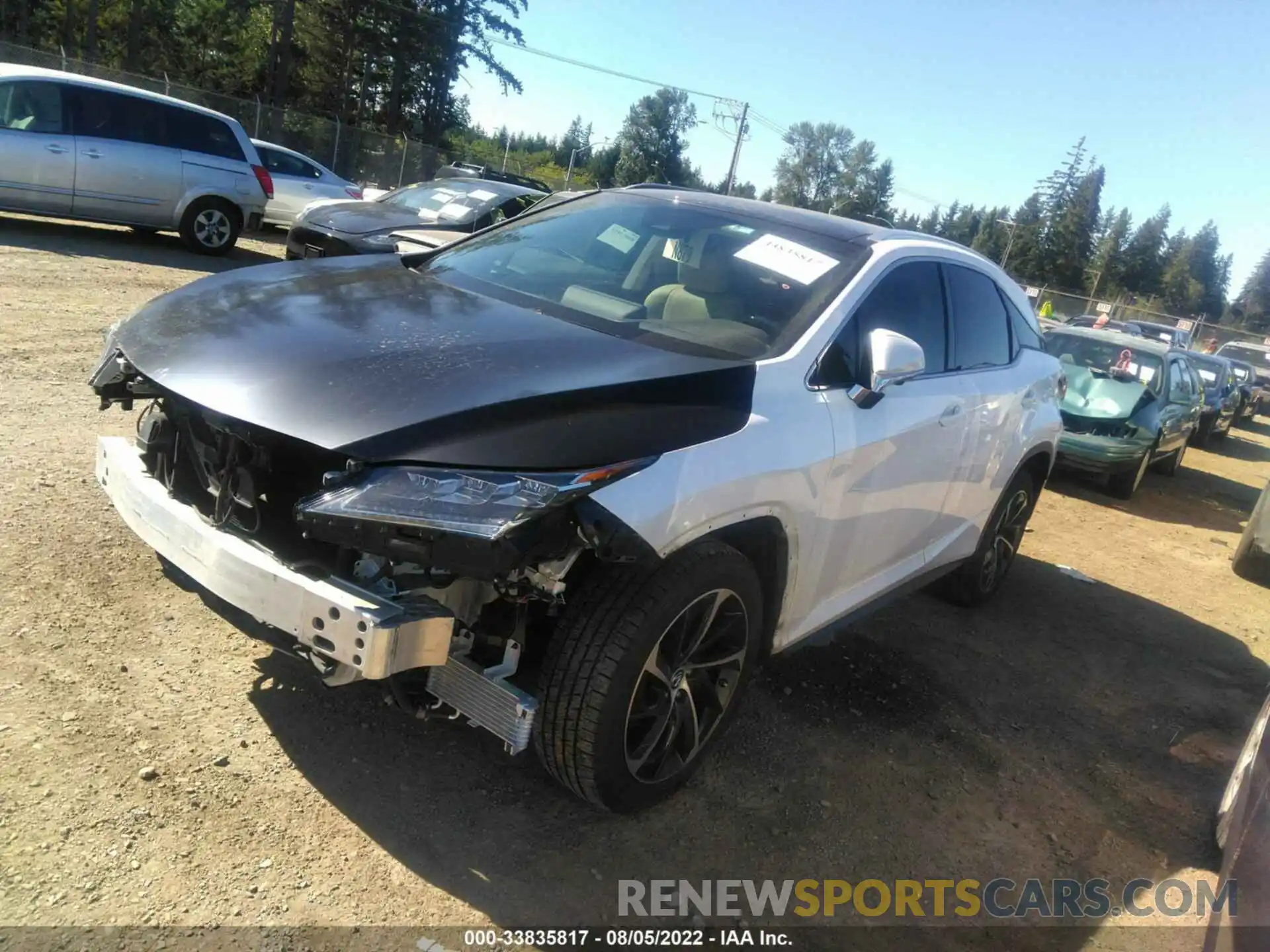 2 Photograph of a damaged car 2T2BZMCA6KC168806 LEXUS RX 2019