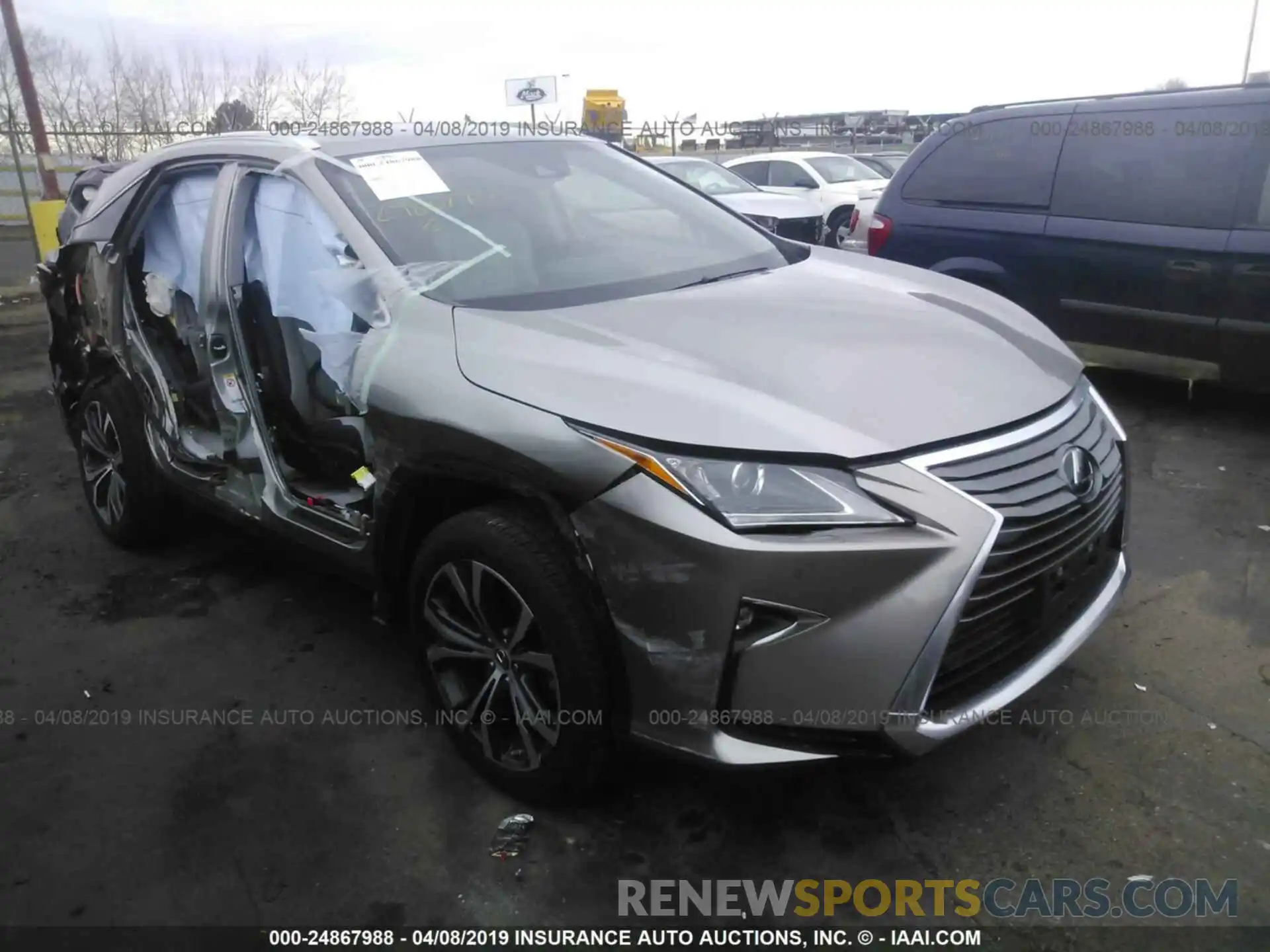 1 Photograph of a damaged car 2T2BZMCA6KC180860 LEXUS RX 2019