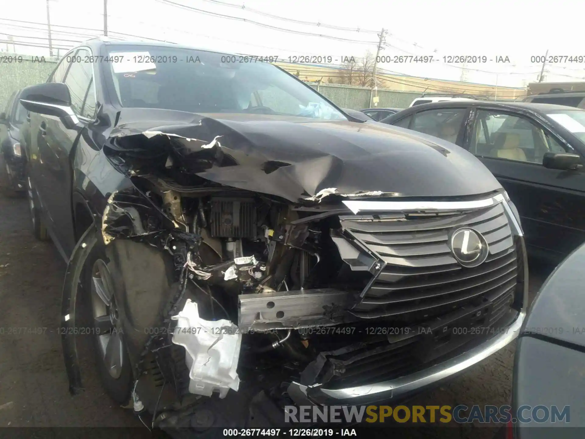 1 Photograph of a damaged car 2T2BZMCA6KC201450 LEXUS RX 2019