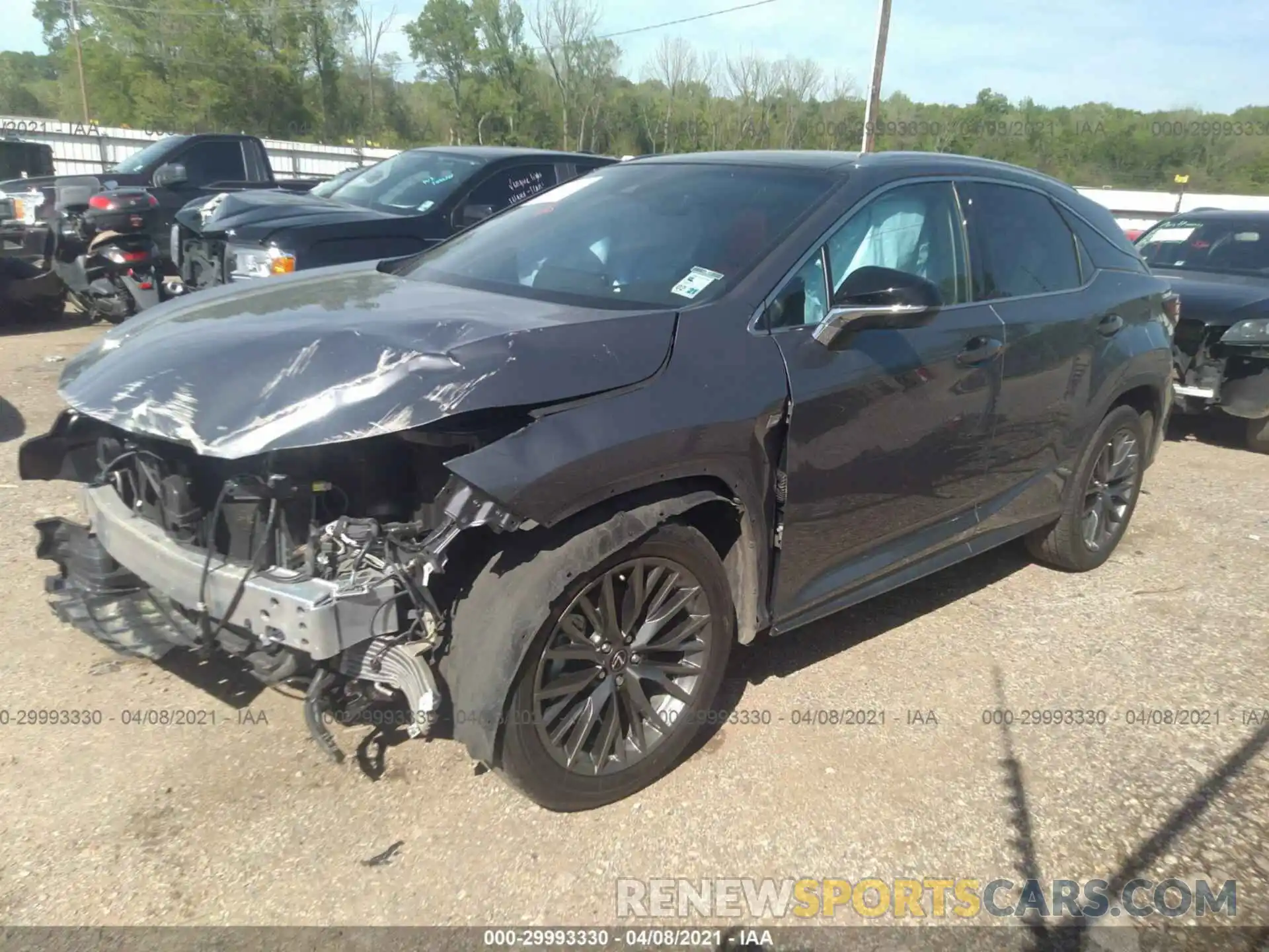 2 Photograph of a damaged car 2T2BZMCA6KC203425 LEXUS RX 2019