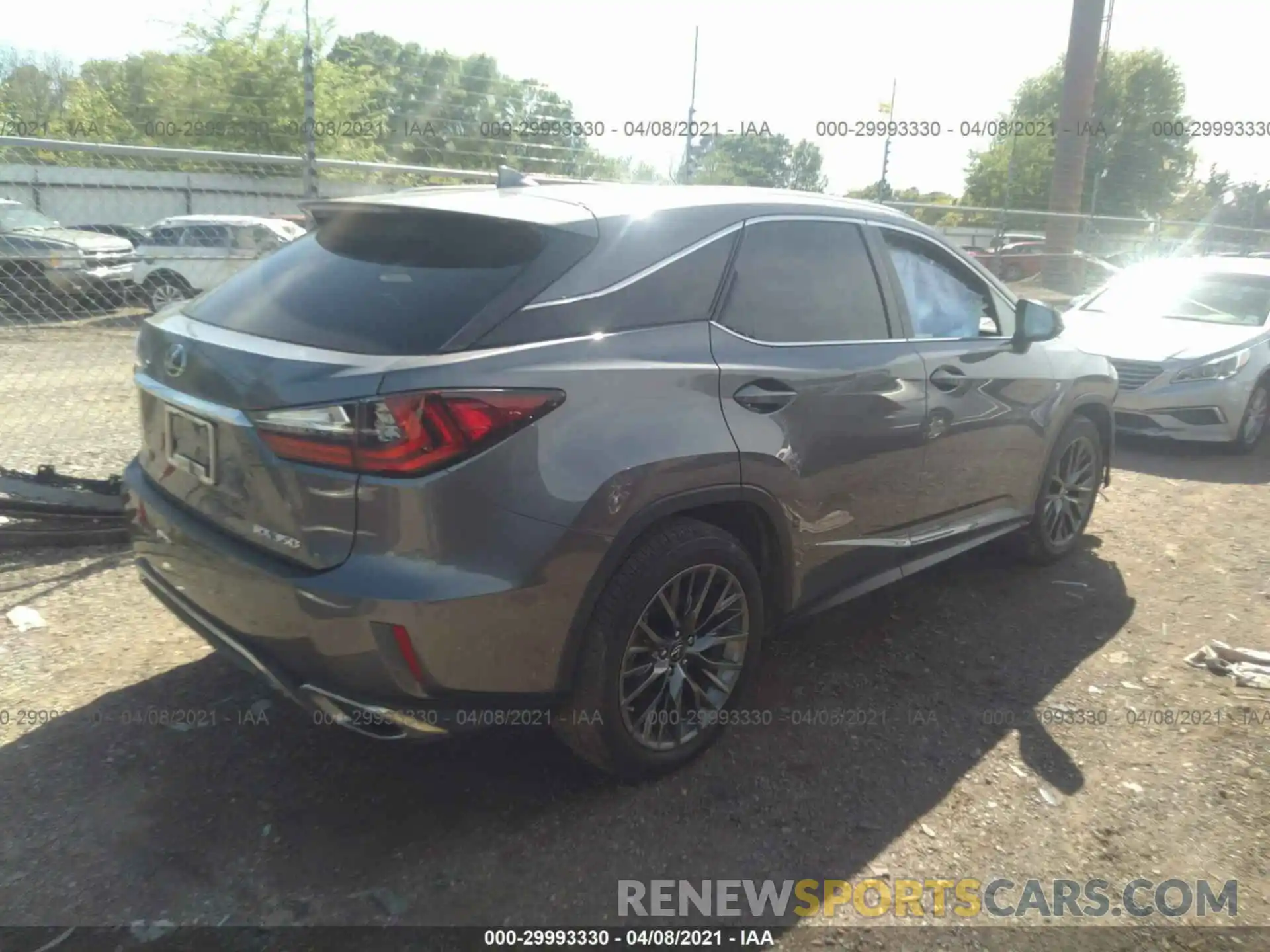 4 Photograph of a damaged car 2T2BZMCA6KC203425 LEXUS RX 2019