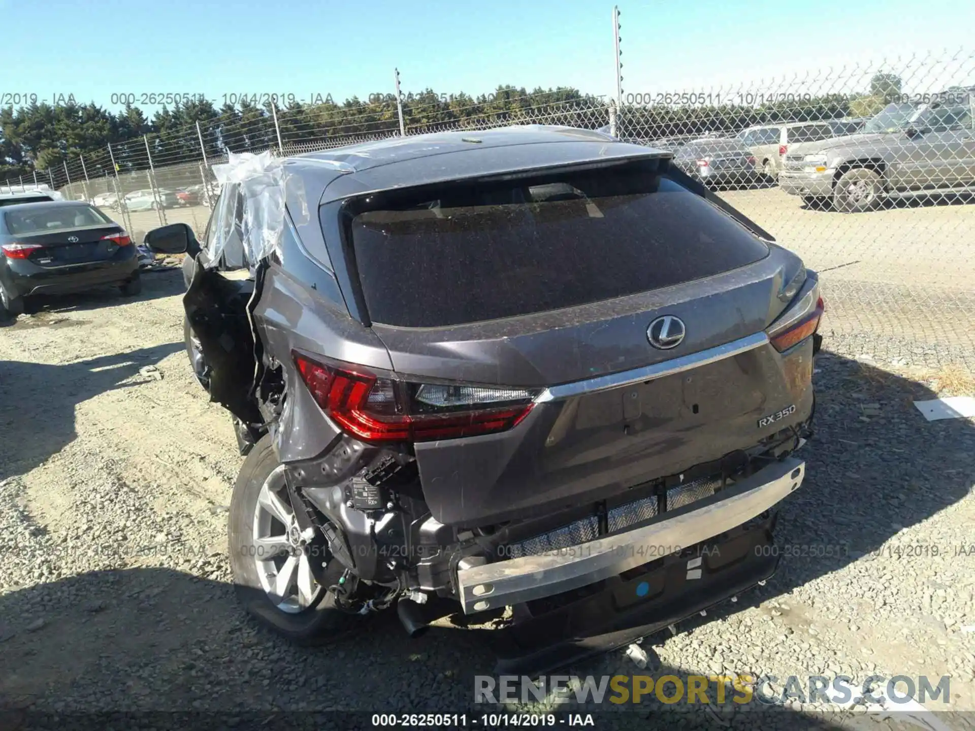 3 Photograph of a damaged car 2T2BZMCA6KC204607 LEXUS RX 2019