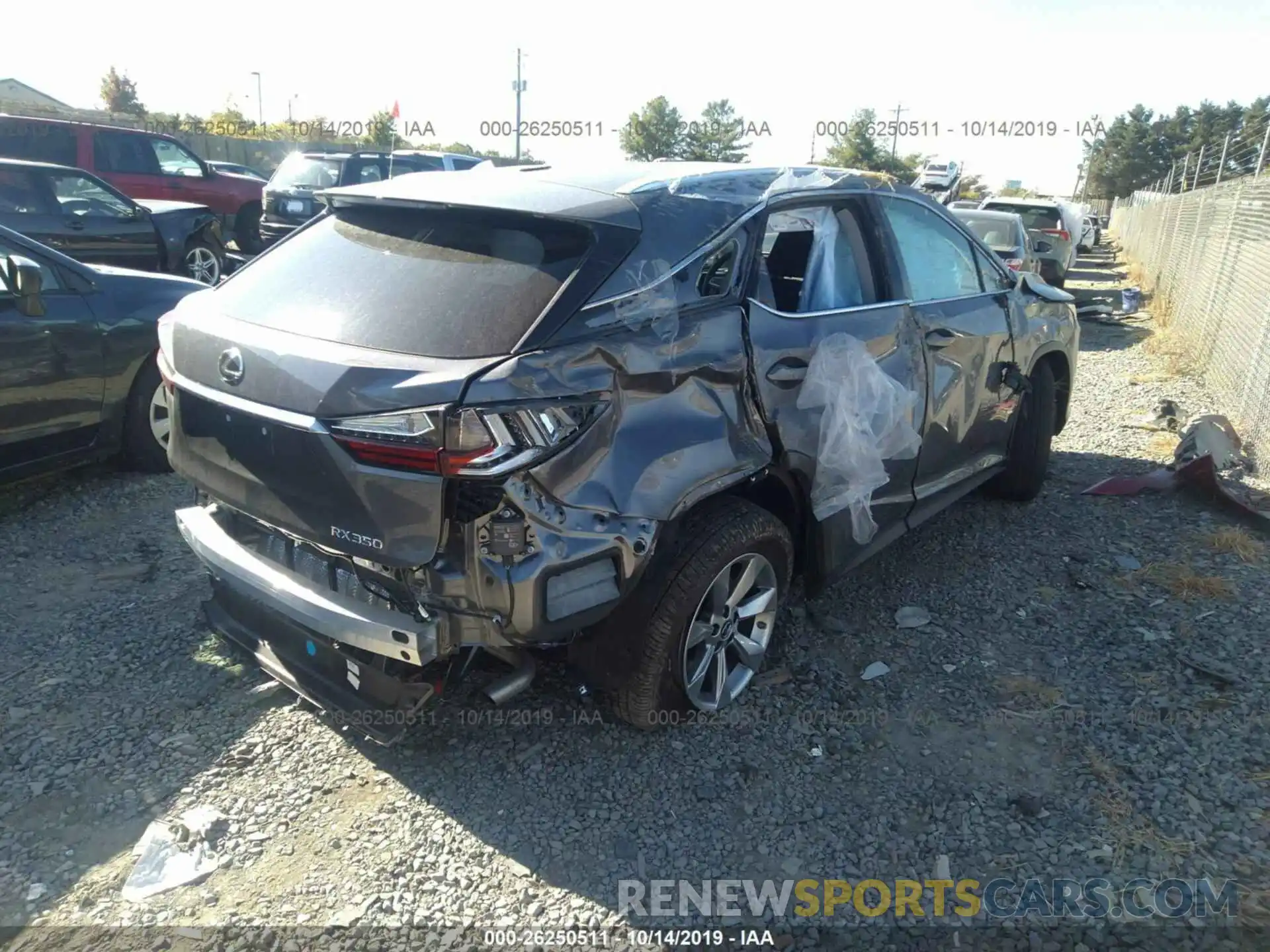 4 Photograph of a damaged car 2T2BZMCA6KC204607 LEXUS RX 2019