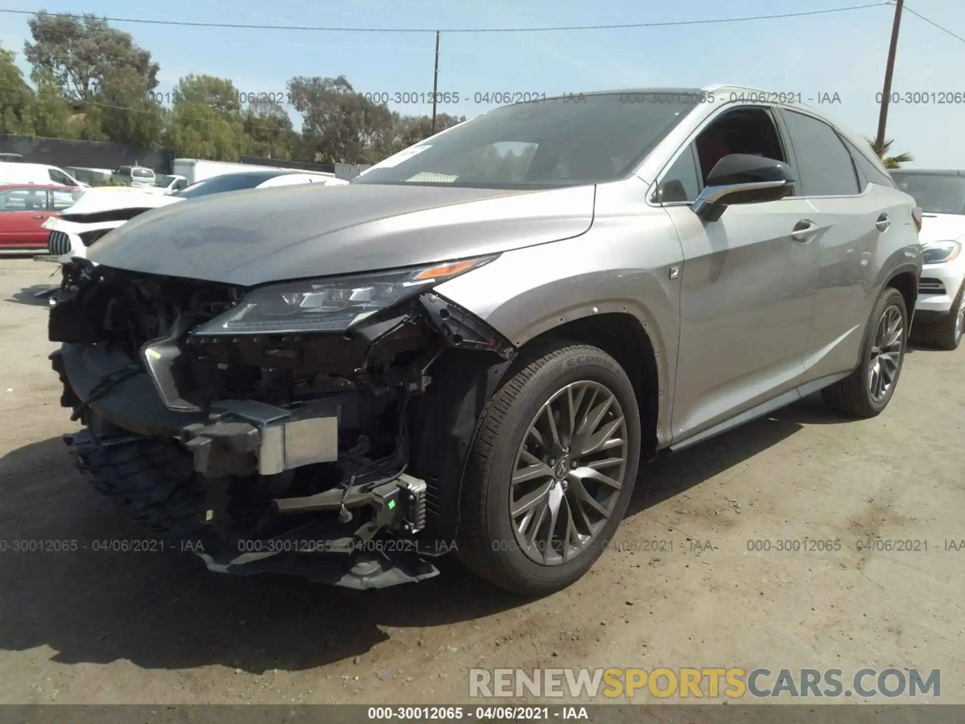 2 Photograph of a damaged car 2T2BZMCA7KC169480 LEXUS RX 2019