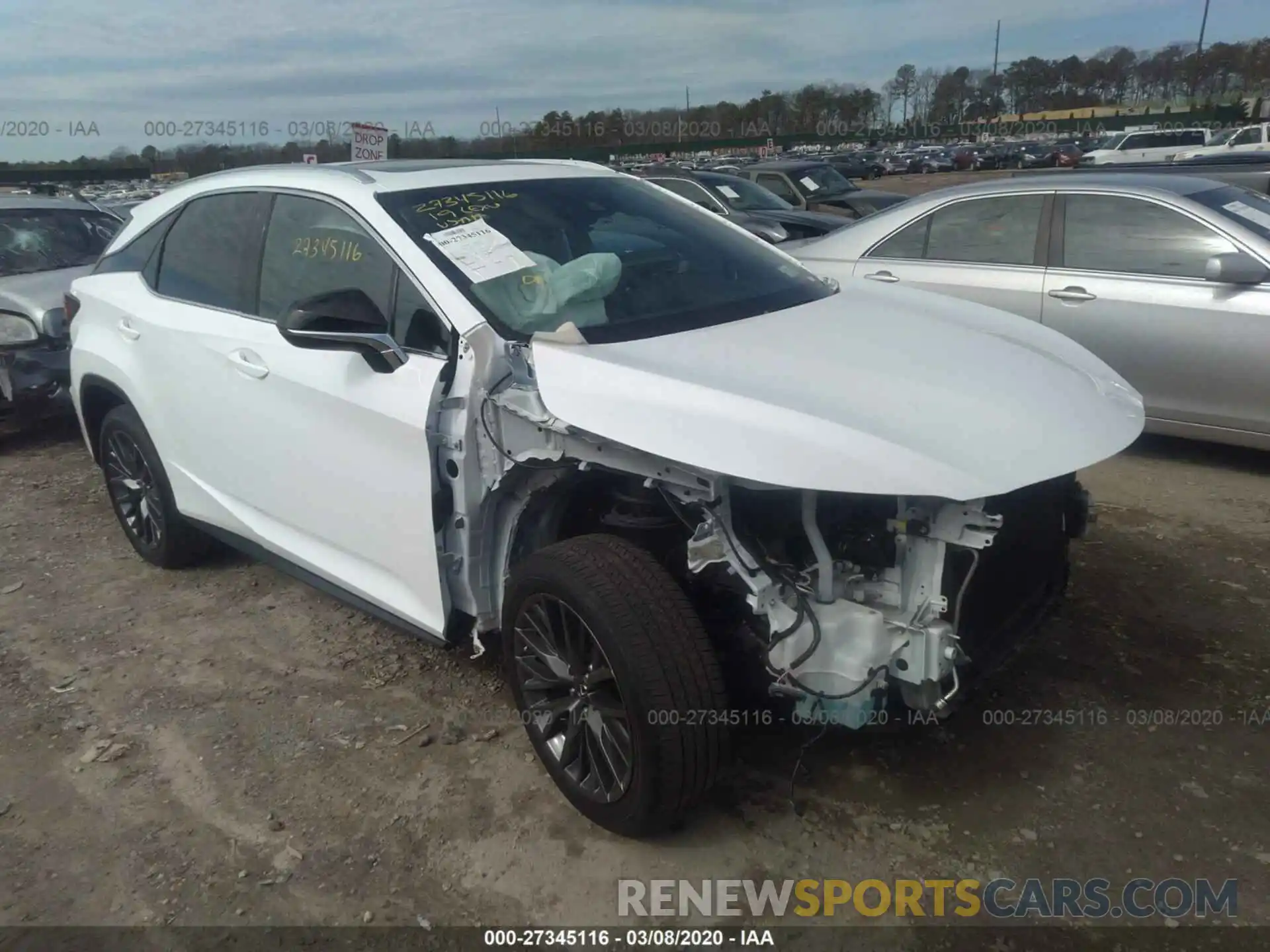 1 Photograph of a damaged car 2T2BZMCA7KC191124 LEXUS RX 2019