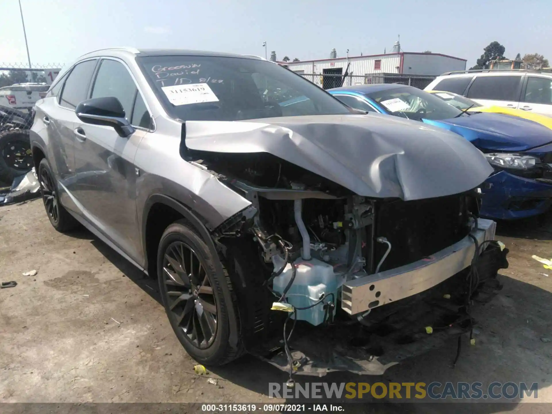 1 Photograph of a damaged car 2T2BZMCA7KC197702 LEXUS RX 2019