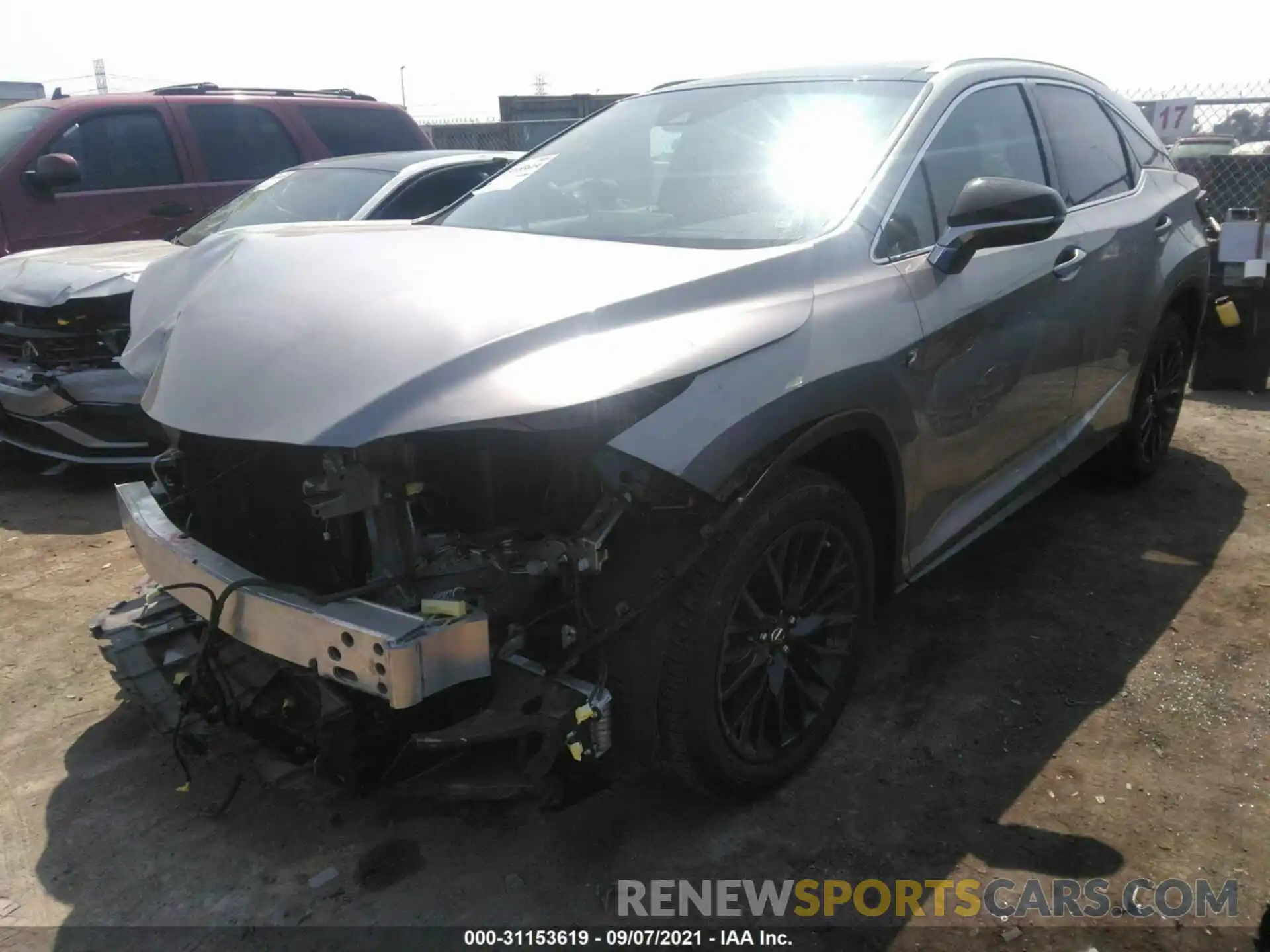 2 Photograph of a damaged car 2T2BZMCA7KC197702 LEXUS RX 2019