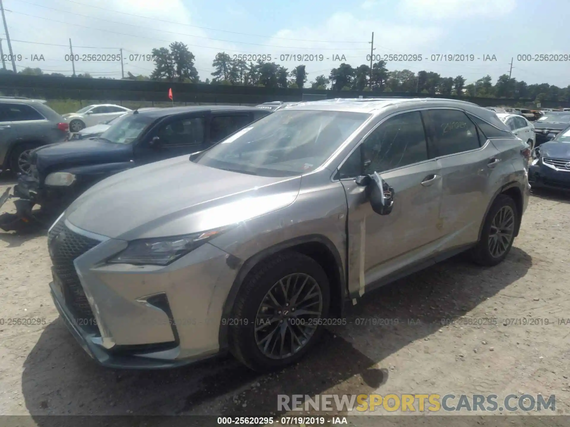 2 Photograph of a damaged car 2T2BZMCA7KC201313 LEXUS RX 2019