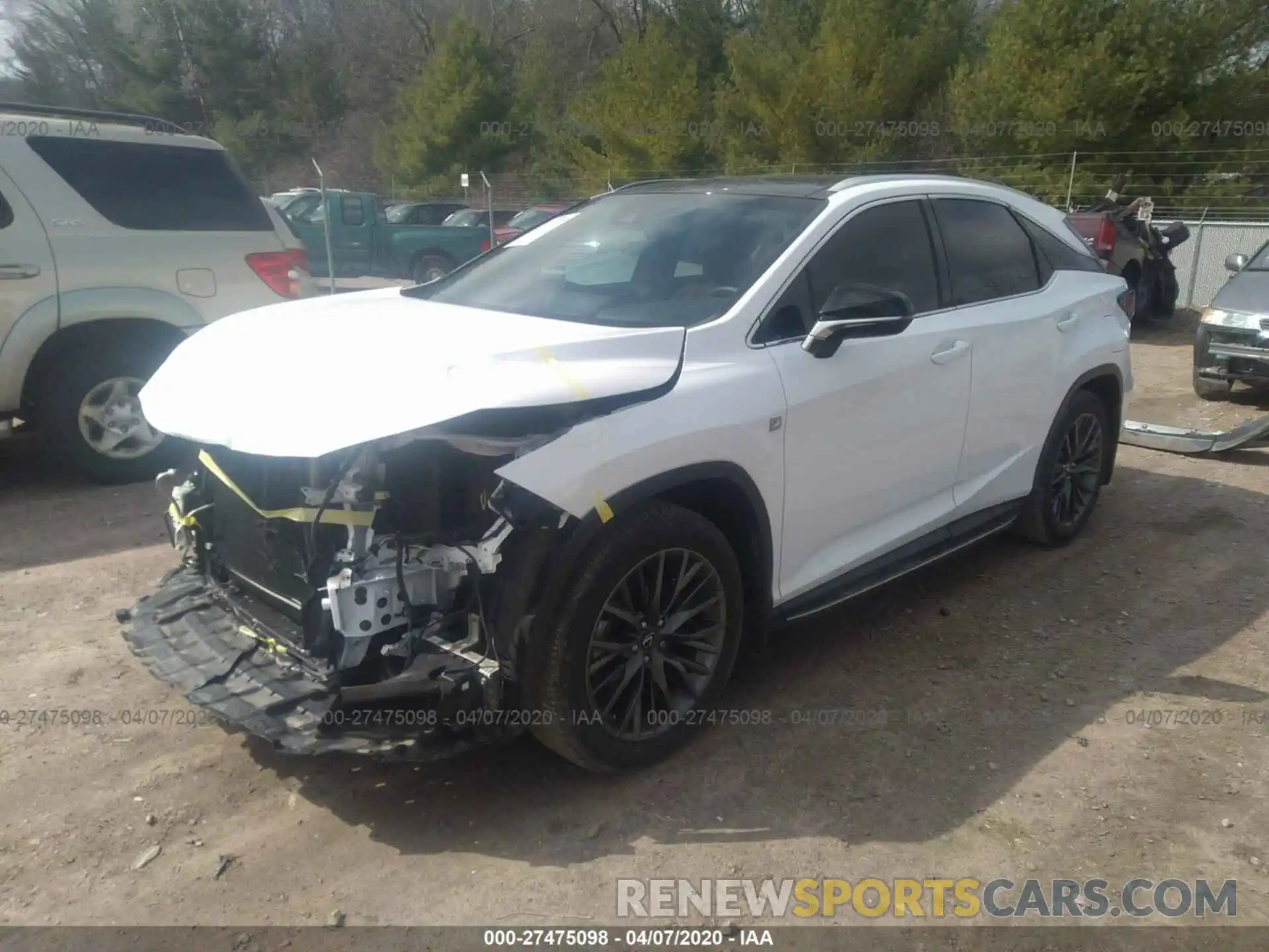 2 Photograph of a damaged car 2T2BZMCA8KC192315 LEXUS RX 2019