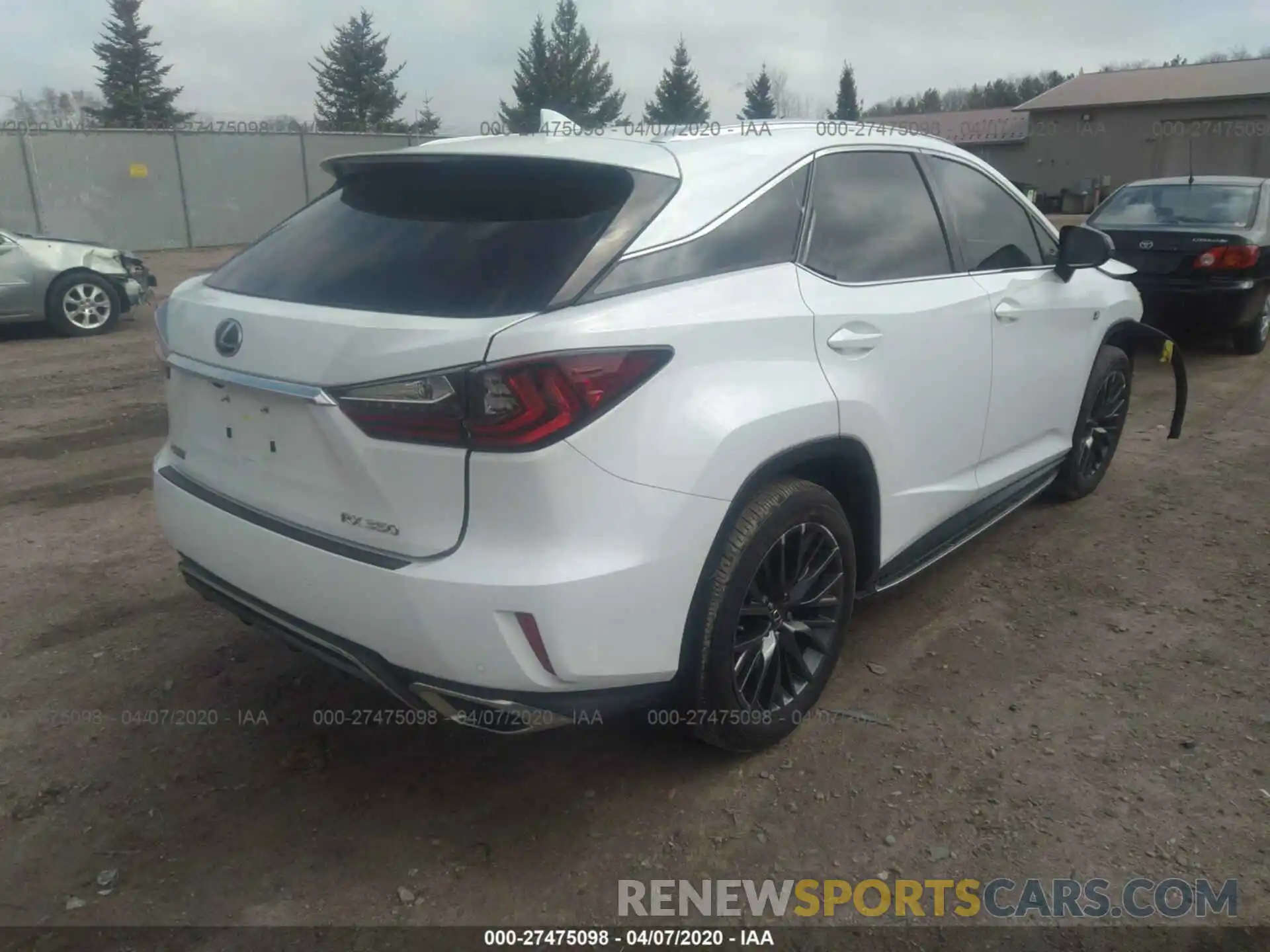 4 Фотография поврежденного автомобиля 2T2BZMCA8KC192315 LEXUS RX 2019