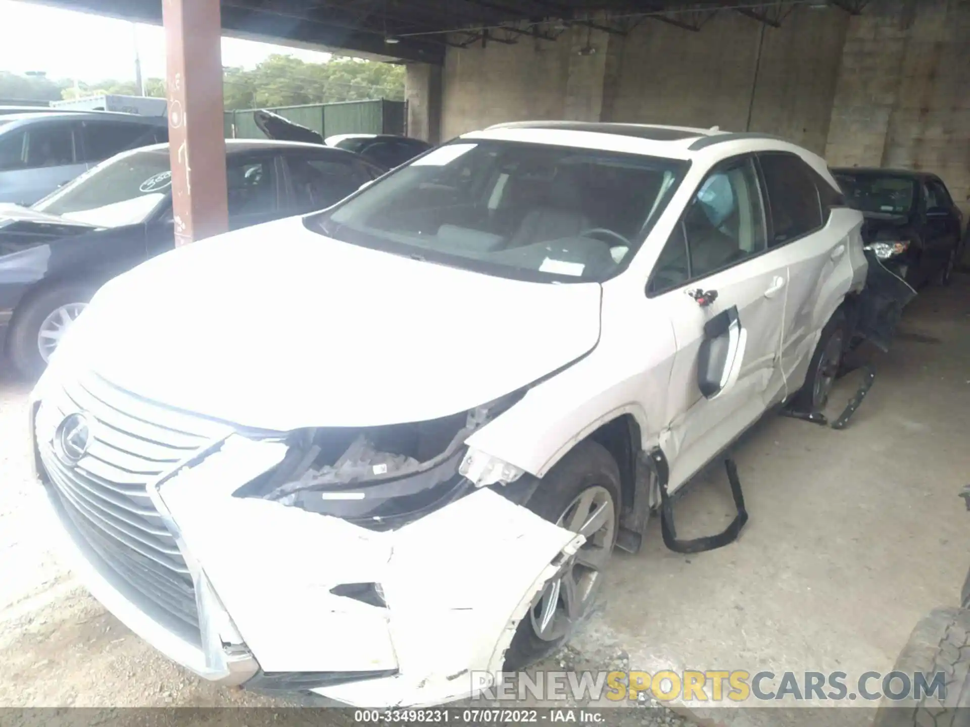 2 Photograph of a damaged car 2T2BZMCA8KC195361 LEXUS RX 2019