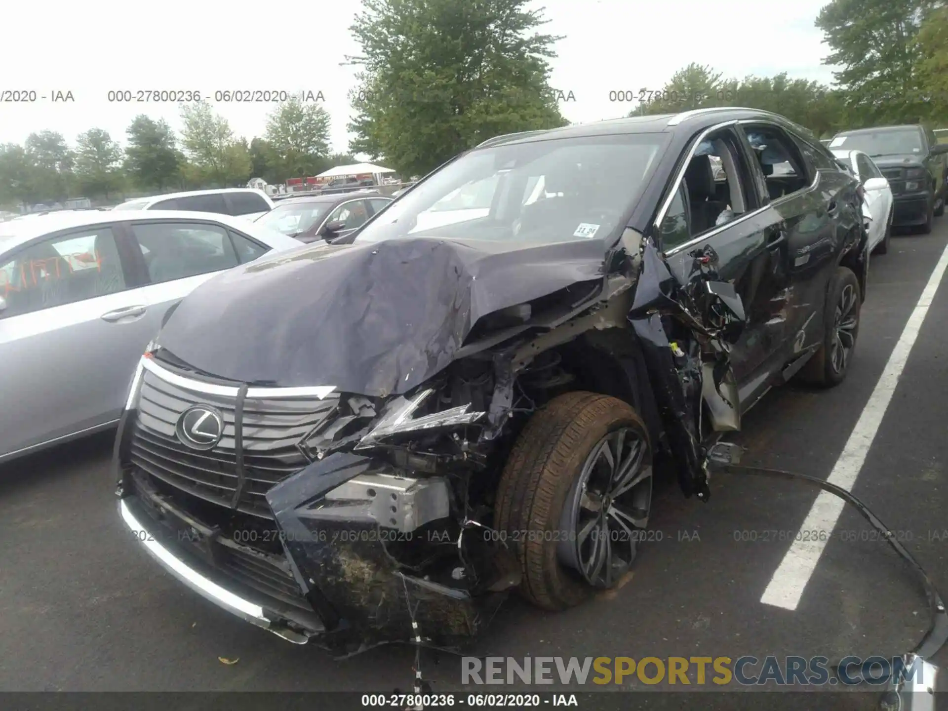 2 Photograph of a damaged car 2T2BZMCA9KC203676 LEXUS RX 2019