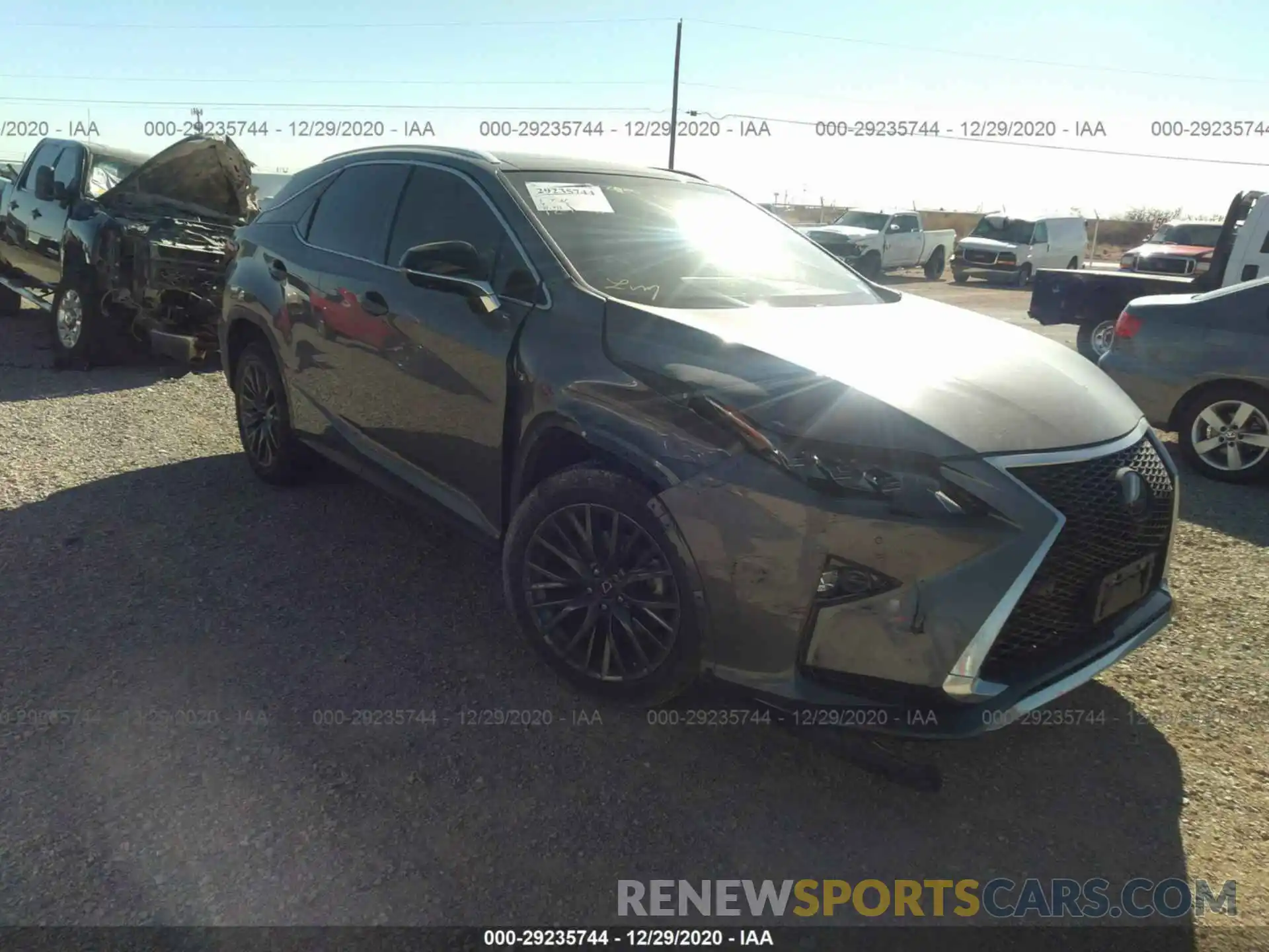 1 Photograph of a damaged car 2T2BZMCAXKC184233 LEXUS RX 2019