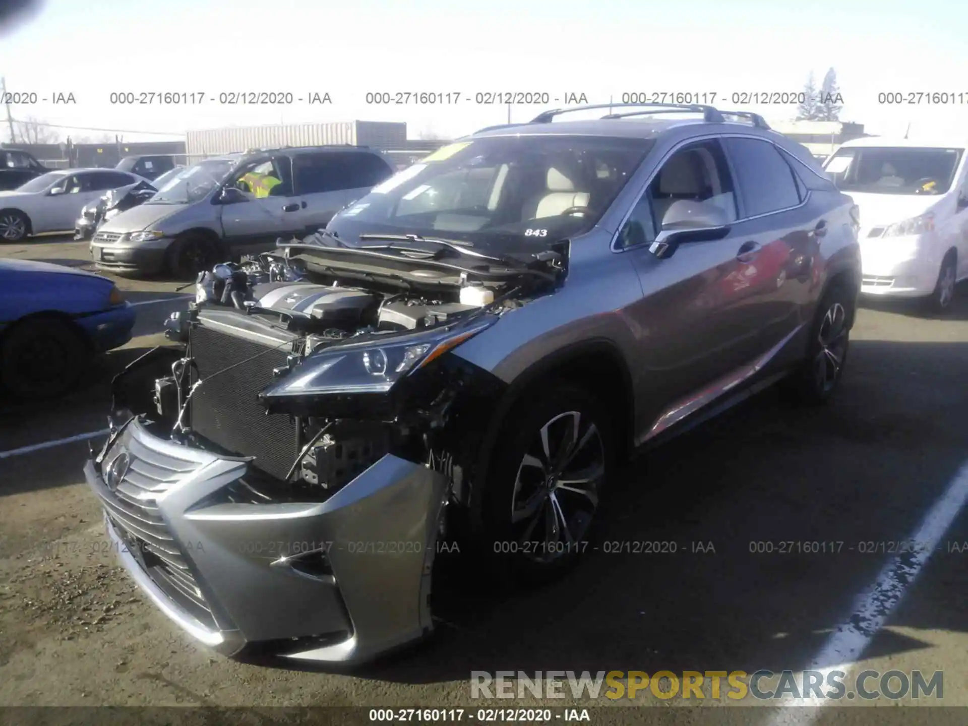 2 Фотография поврежденного автомобиля 2T2BZMCAXKC200236 LEXUS RX 2019