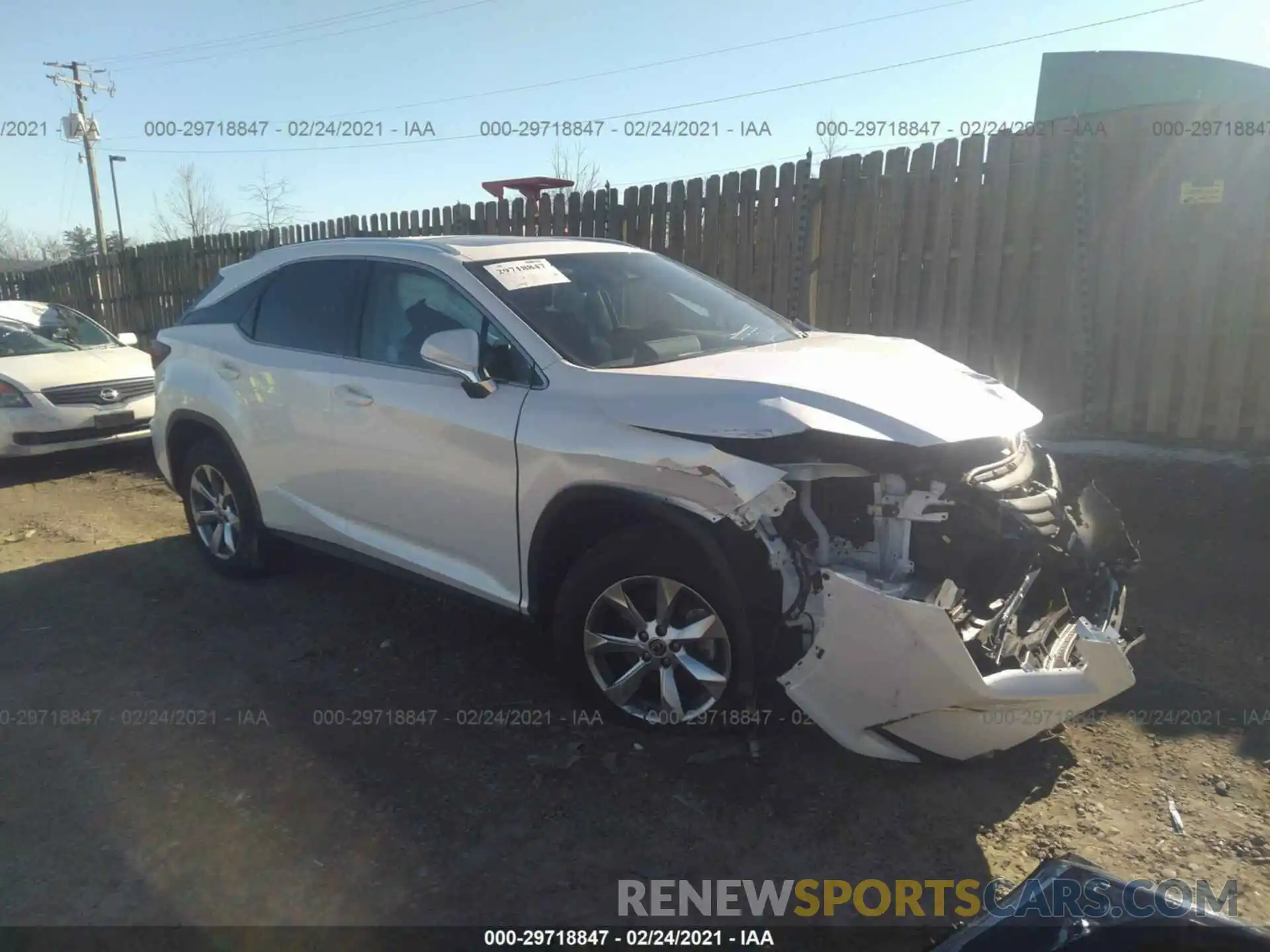 1 Photograph of a damaged car 2T2BZMCAXKC210135 LEXUS RX 2019