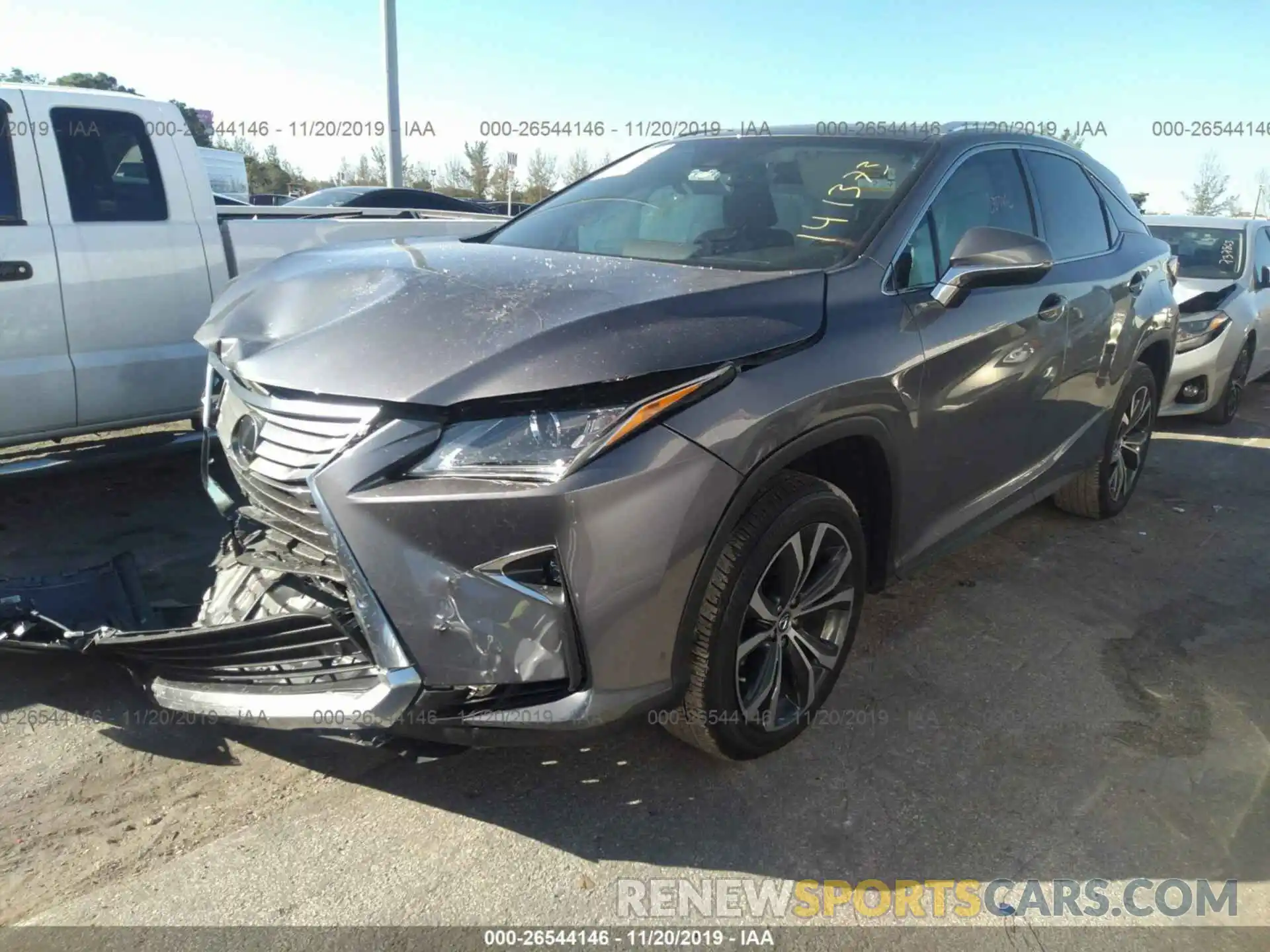 2 Photograph of a damaged car 2T2ZZMCA0KC141373 LEXUS RX 2019