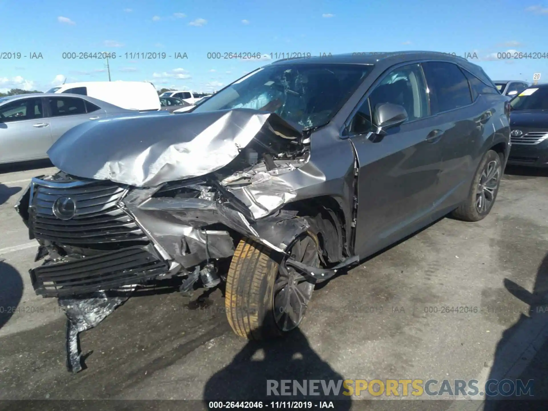 2 Photograph of a damaged car 2T2ZZMCA1KC136893 LEXUS RX 2019