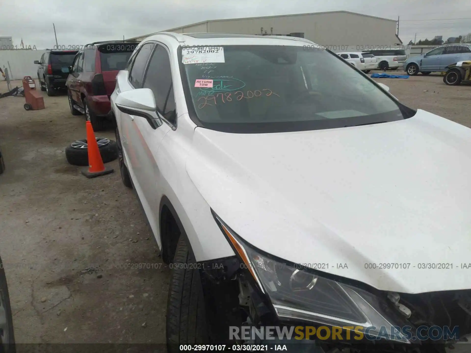 1 Photograph of a damaged car 2T2ZZMCA2KC133727 LEXUS RX 2019