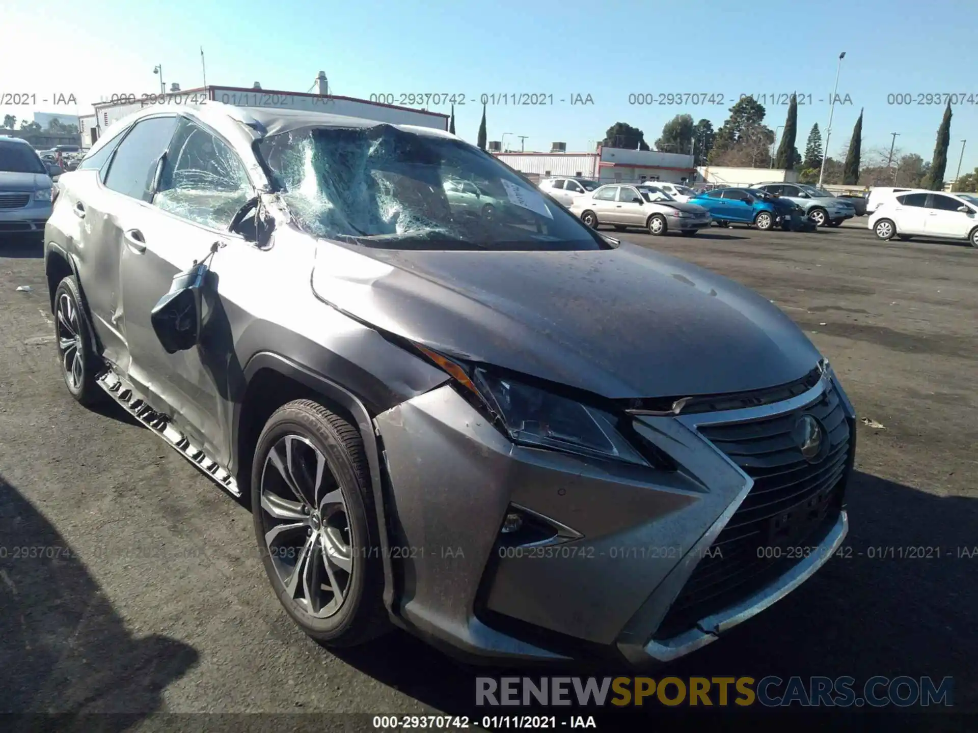 1 Photograph of a damaged car 2T2ZZMCA2KC139463 LEXUS RX 2019