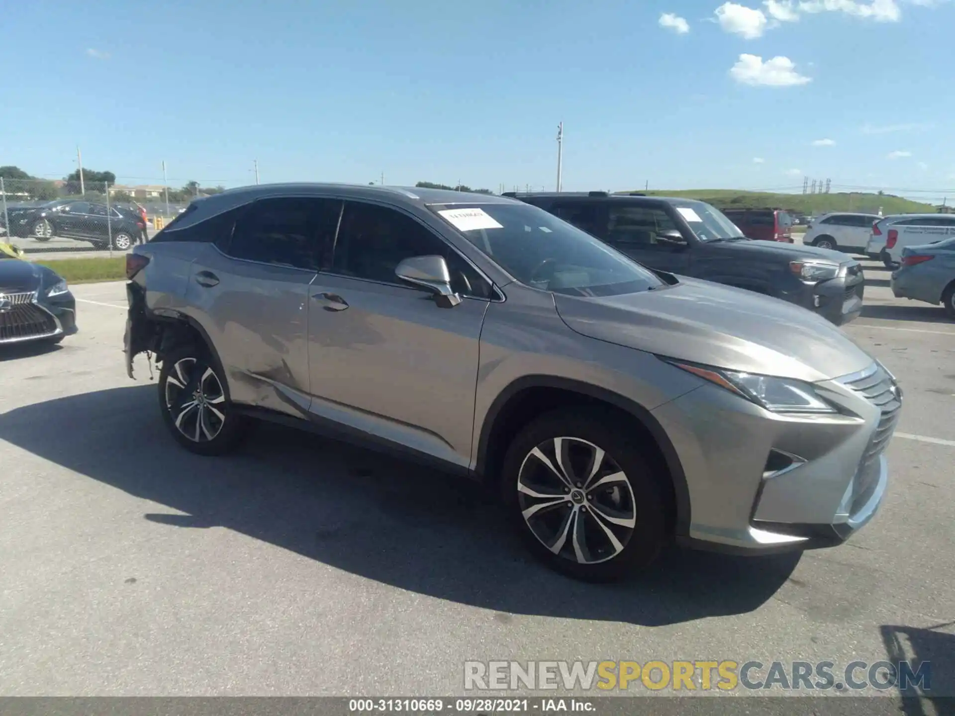 1 Photograph of a damaged car 2T2ZZMCA2KC145313 LEXUS RX 2019