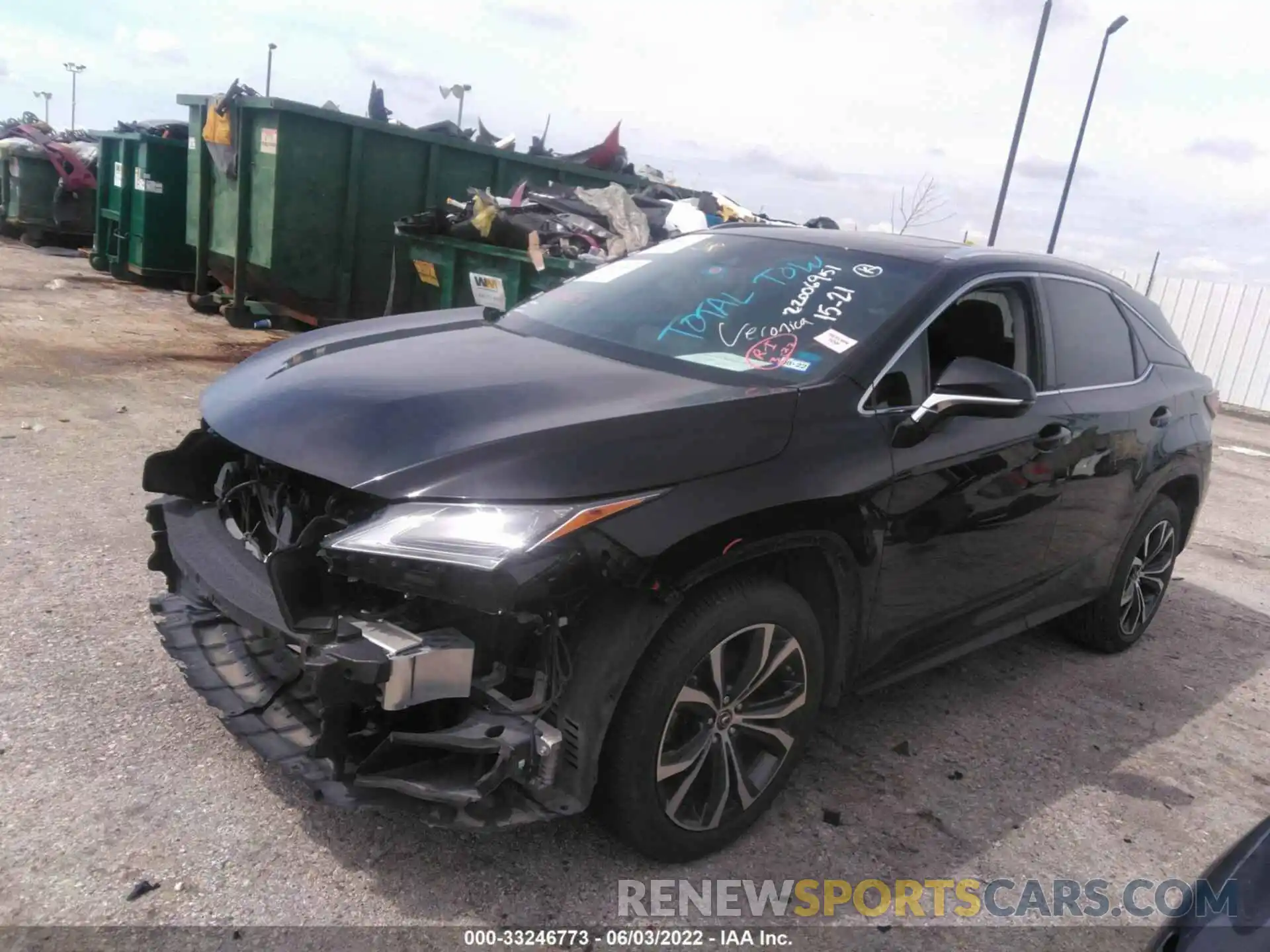 2 Photograph of a damaged car 2T2ZZMCA2KC148552 LEXUS RX 2019