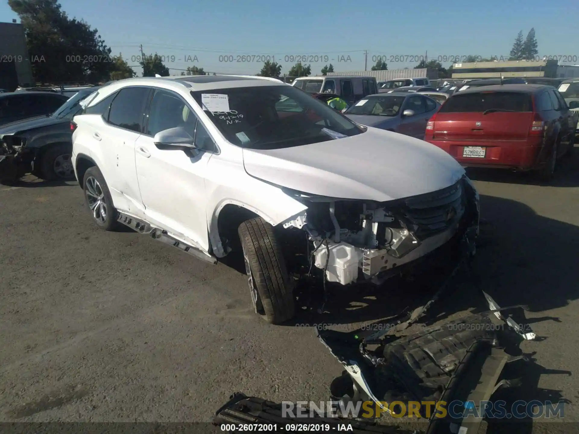 1 Photograph of a damaged car 2T2ZZMCA3KC131534 LEXUS RX 2019