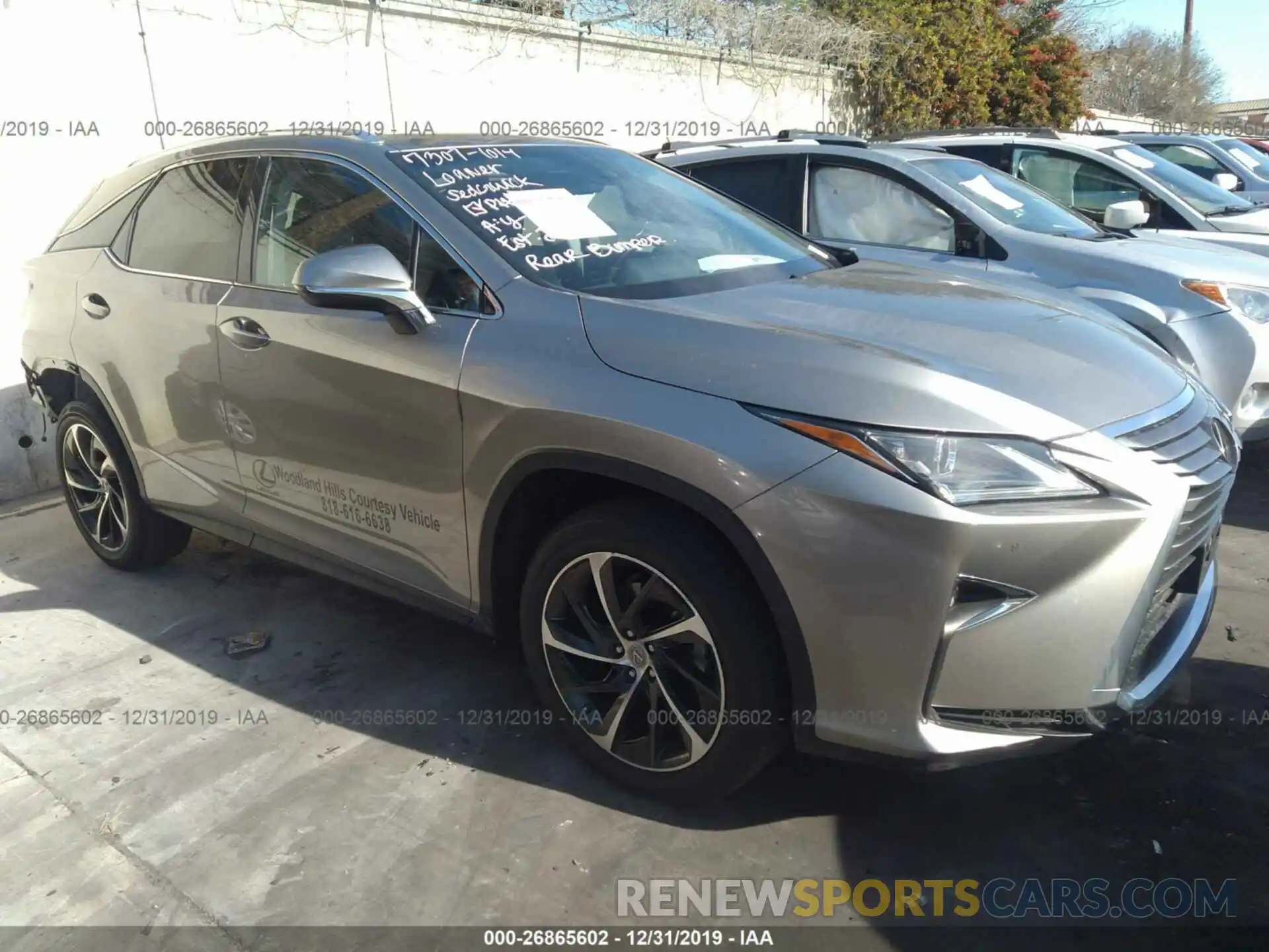 1 Photograph of a damaged car 2T2ZZMCA3KC138368 LEXUS RX 2019