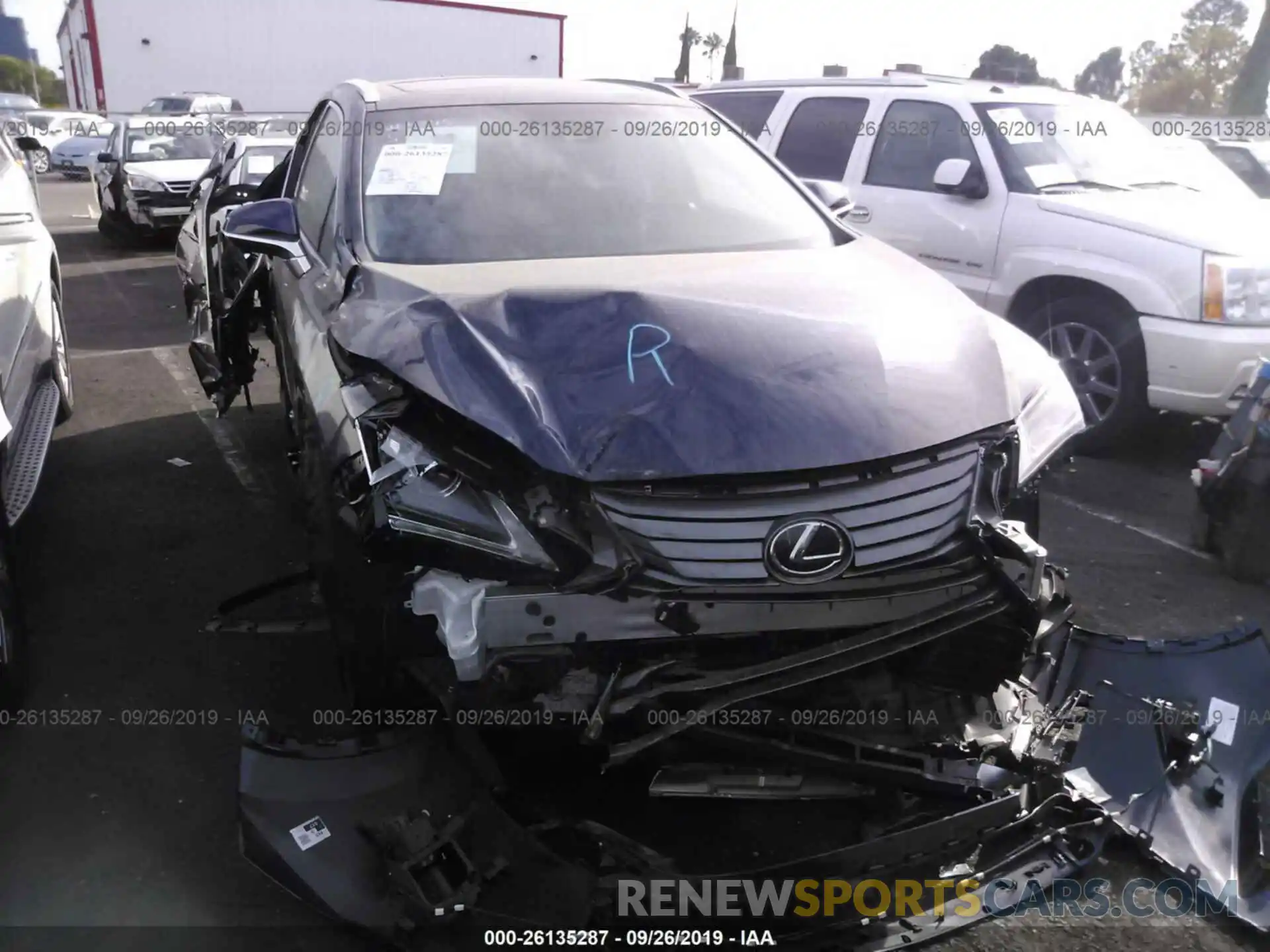 1 Photograph of a damaged car 2T2ZZMCA4KC123992 LEXUS RX 2019