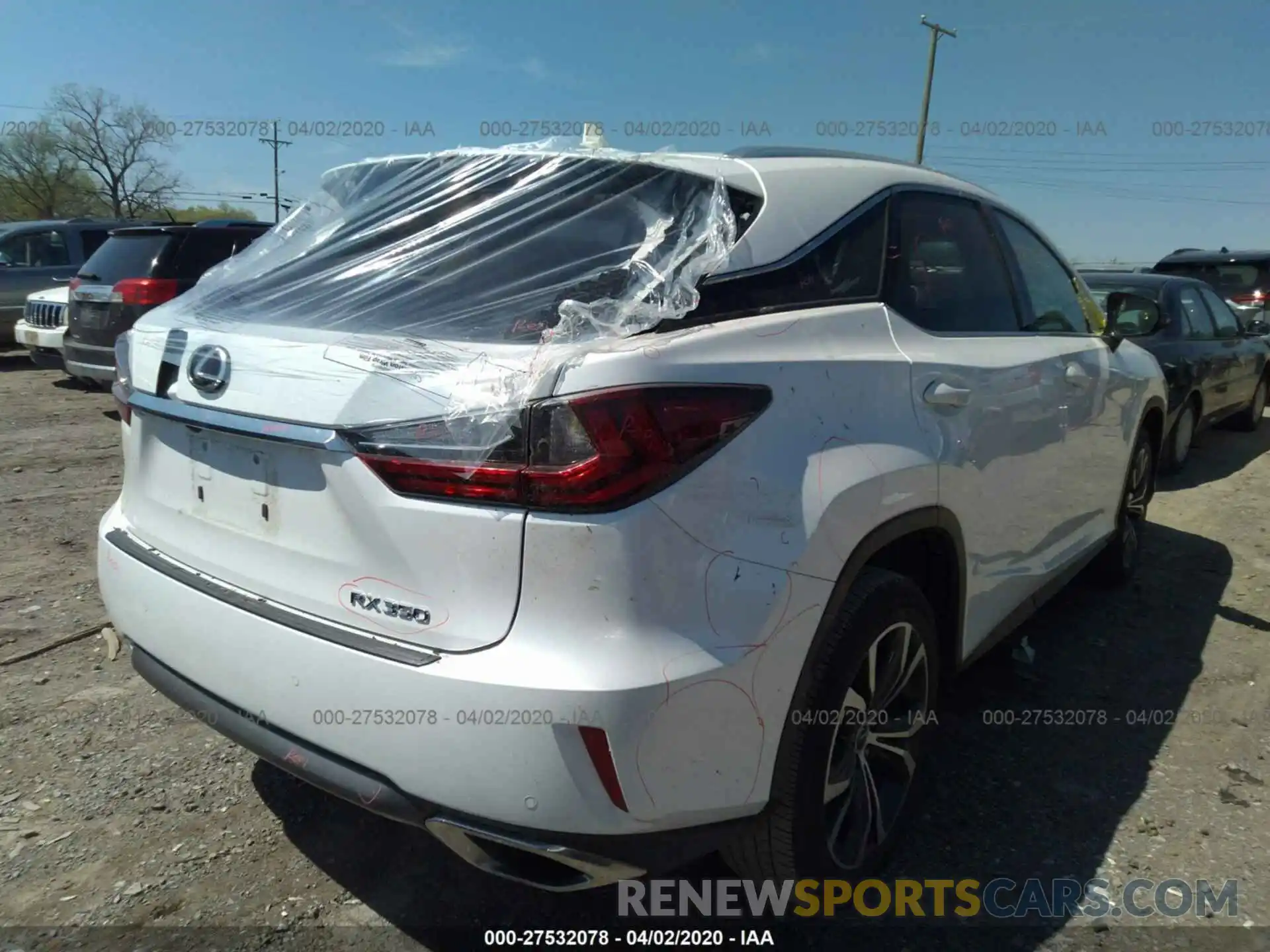 4 Photograph of a damaged car 2T2ZZMCA5KC123242 LEXUS RX 2019