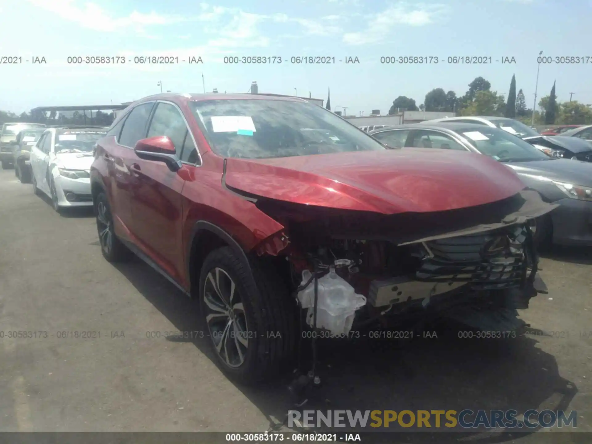 1 Photograph of a damaged car 2T2ZZMCA5KC132765 LEXUS RX 2019