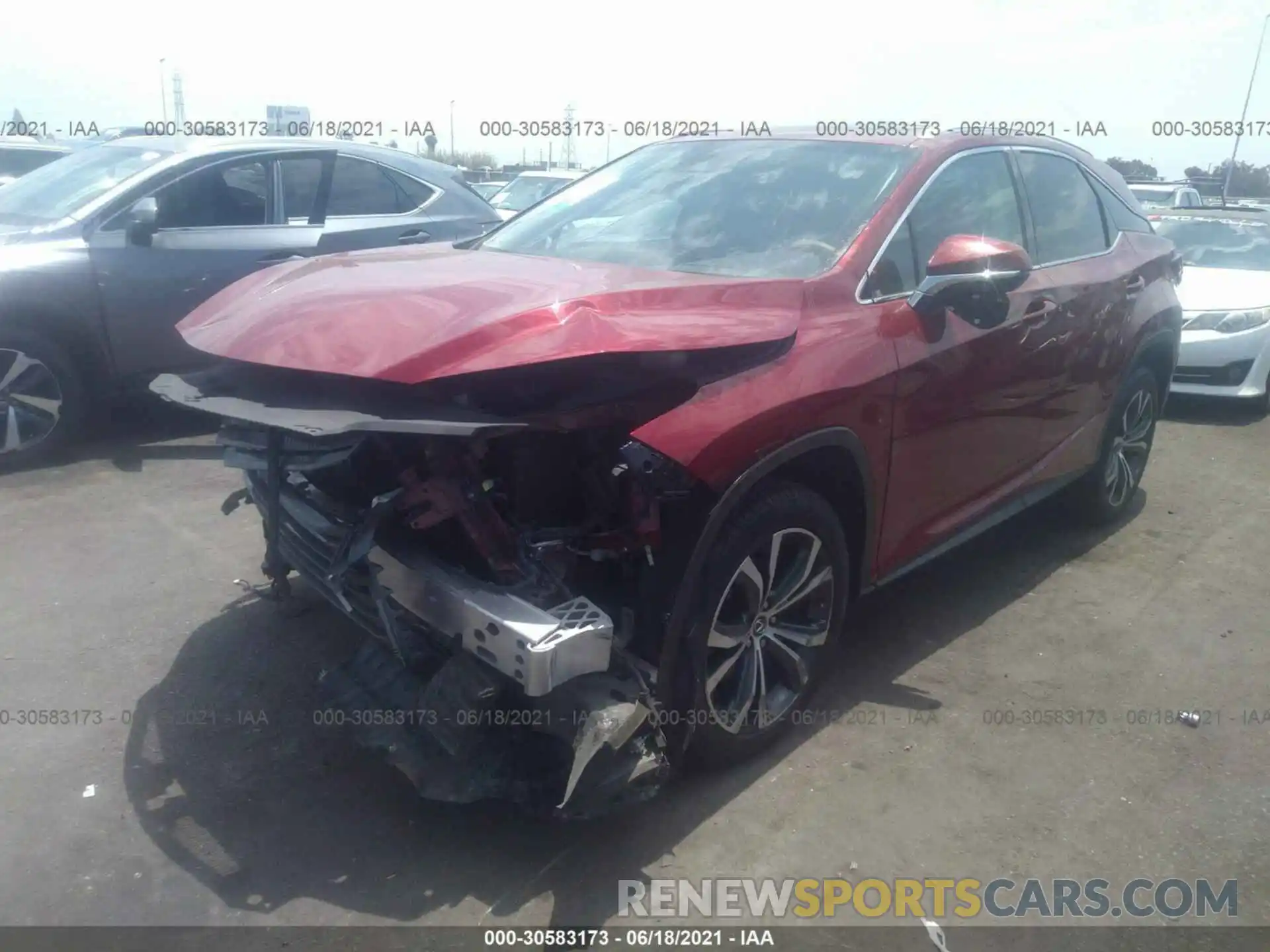 2 Photograph of a damaged car 2T2ZZMCA5KC132765 LEXUS RX 2019