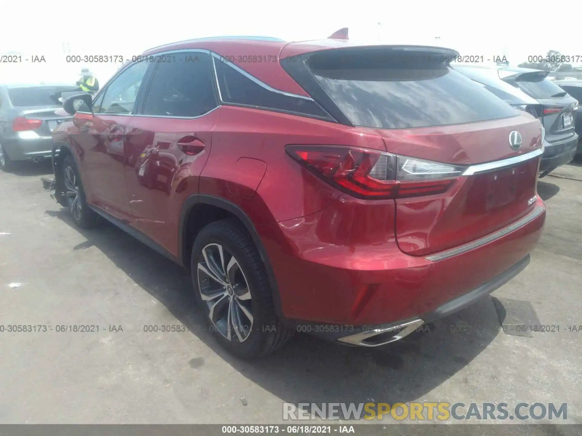 3 Photograph of a damaged car 2T2ZZMCA5KC132765 LEXUS RX 2019