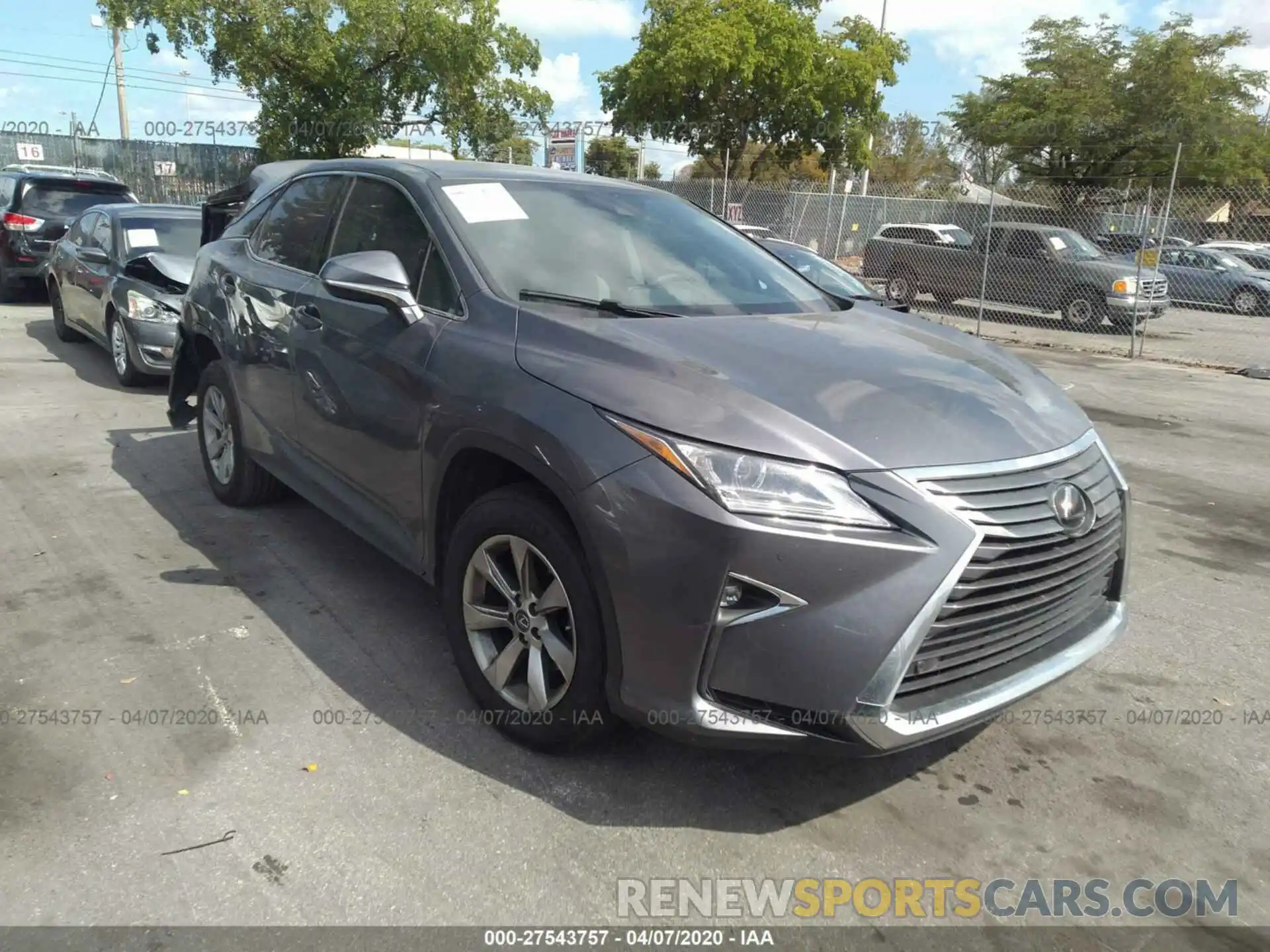 1 Photograph of a damaged car 2T2ZZMCA5KC138338 LEXUS RX 2019