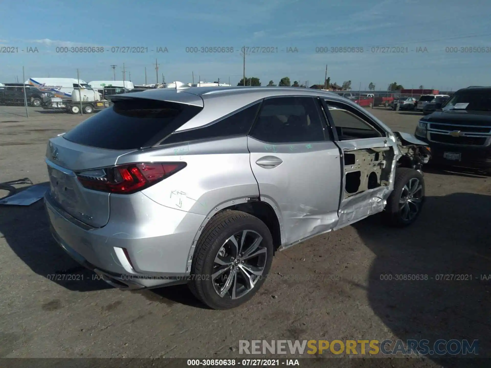 4 Фотография поврежденного автомобиля 2T2ZZMCA5KC139876 LEXUS RX 2019