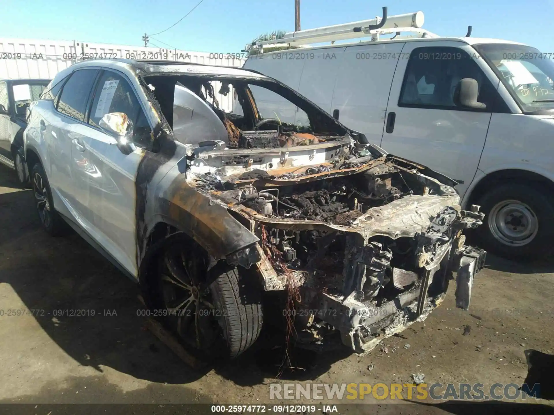 1 Photograph of a damaged car 2T2ZZMCA5KC139974 LEXUS RX 2019