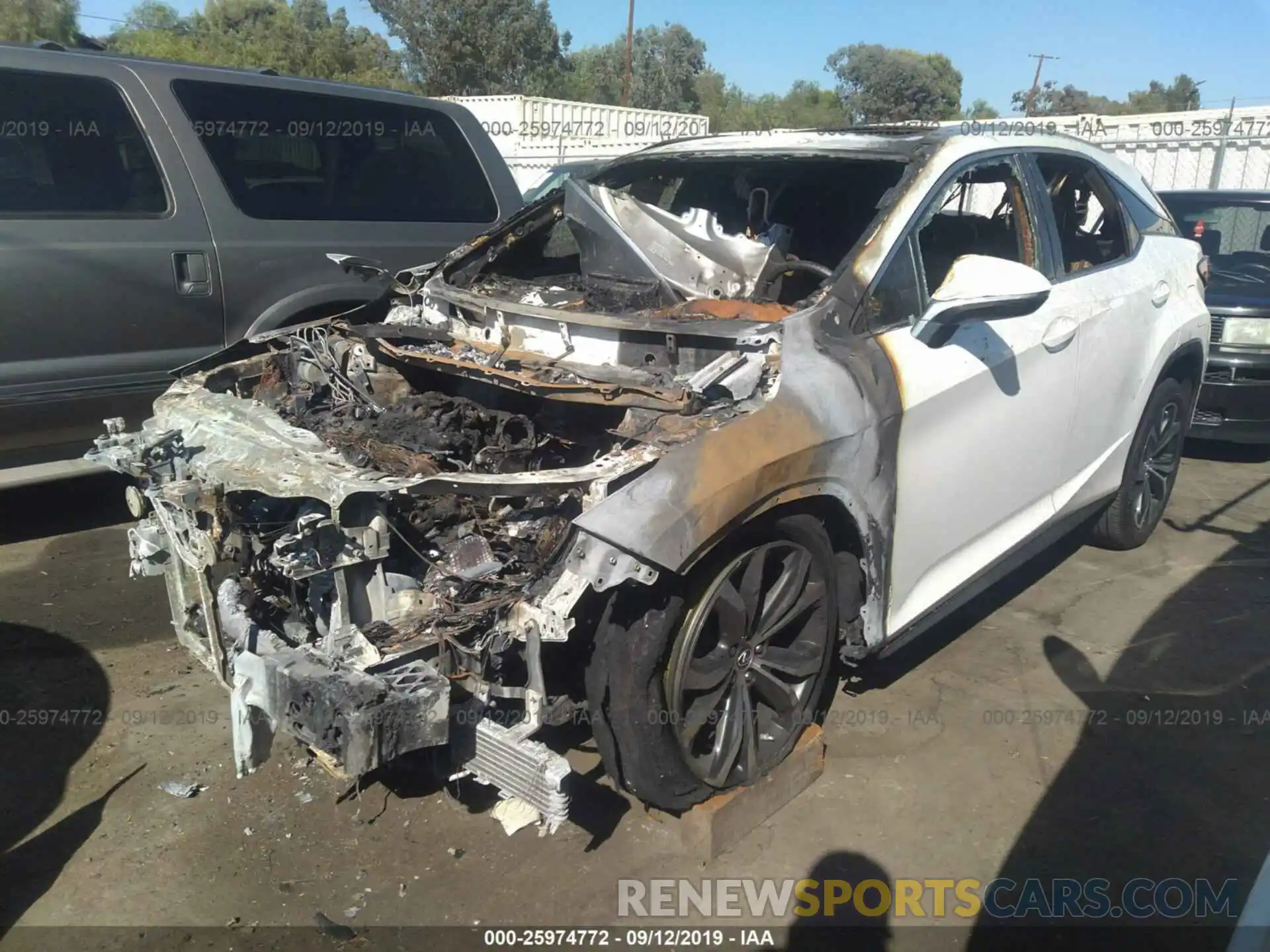 2 Photograph of a damaged car 2T2ZZMCA5KC139974 LEXUS RX 2019