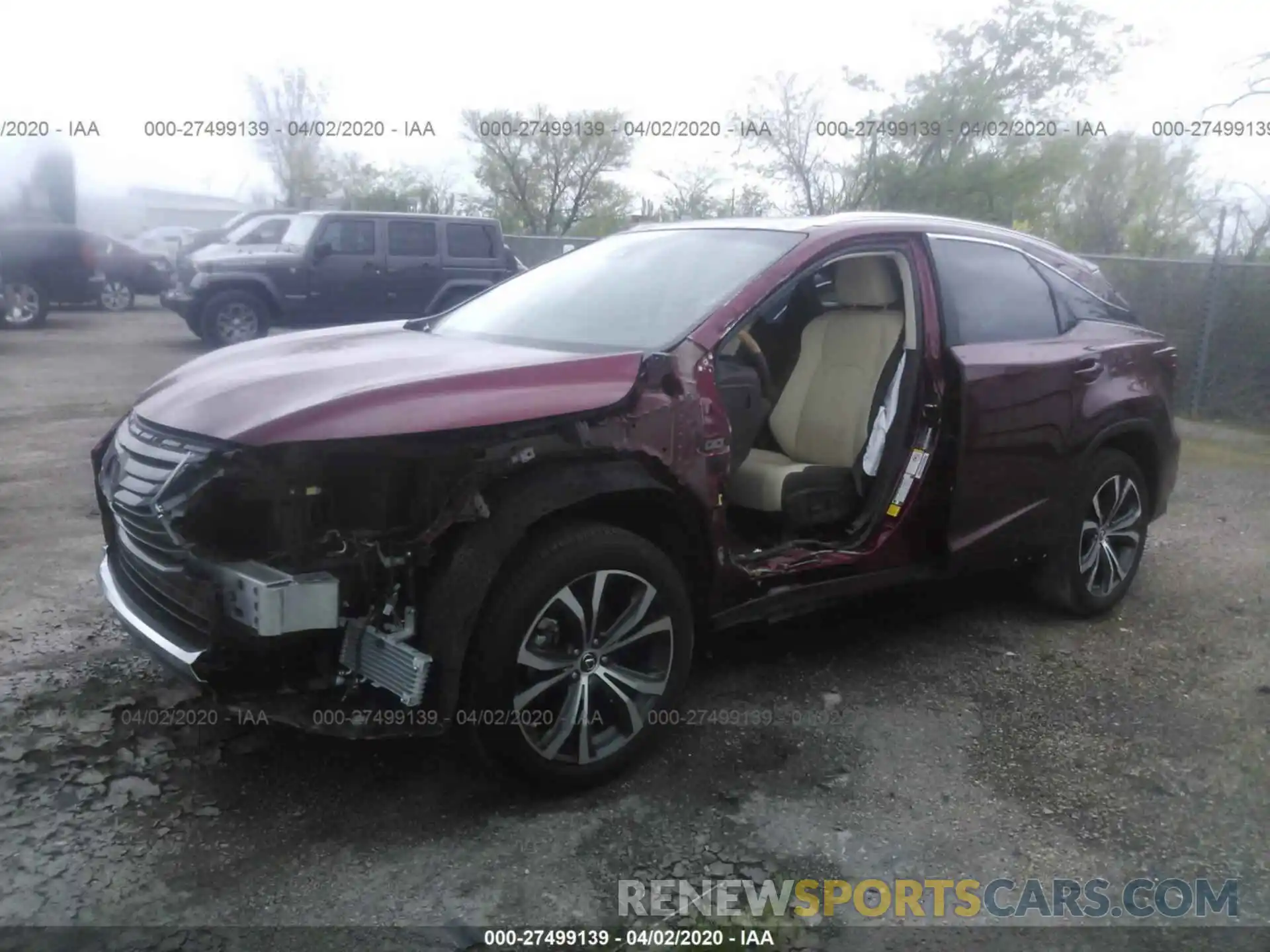 2 Photograph of a damaged car 2T2ZZMCA5KC141370 LEXUS RX 2019