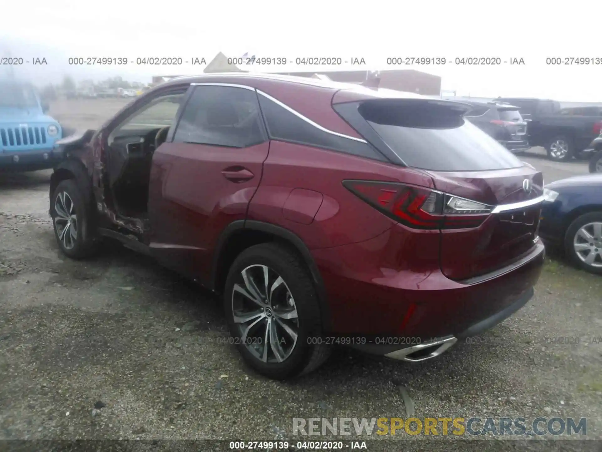 3 Photograph of a damaged car 2T2ZZMCA5KC141370 LEXUS RX 2019