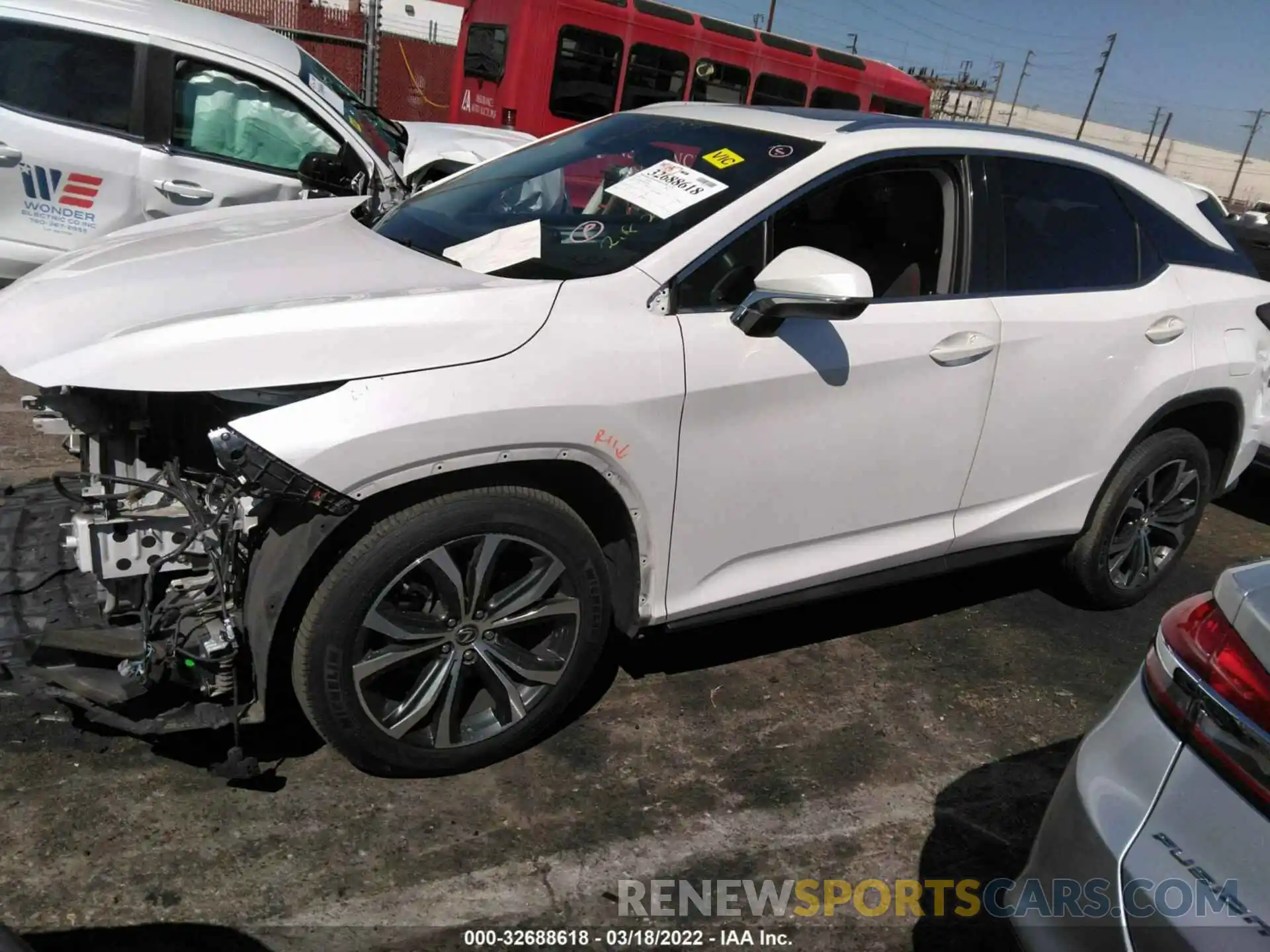 2 Photograph of a damaged car 2T2ZZMCA5KC144950 LEXUS RX 2019