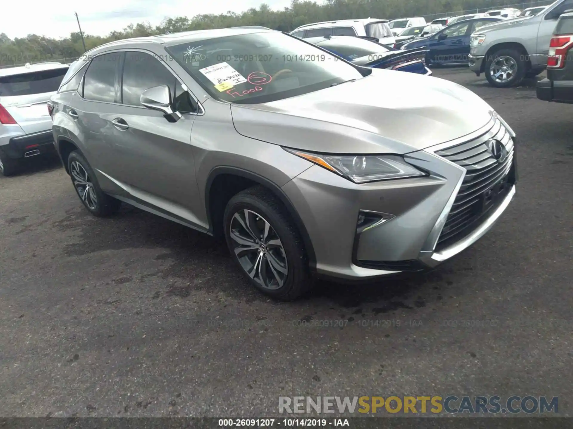 1 Photograph of a damaged car 2T2ZZMCA6KC123072 LEXUS RX 2019