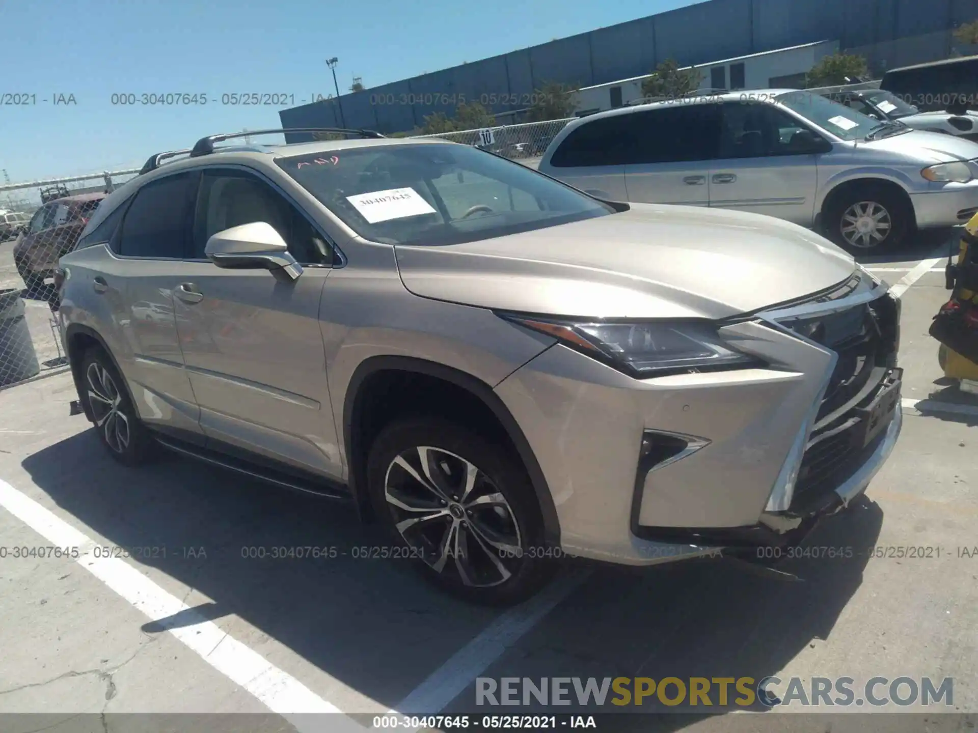 1 Photograph of a damaged car 2T2ZZMCA6KC133066 LEXUS RX 2019