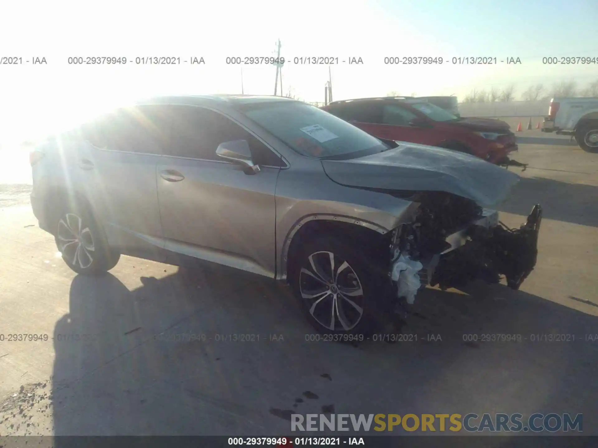 1 Photograph of a damaged car 2T2ZZMCA7KC138633 LEXUS RX 2019