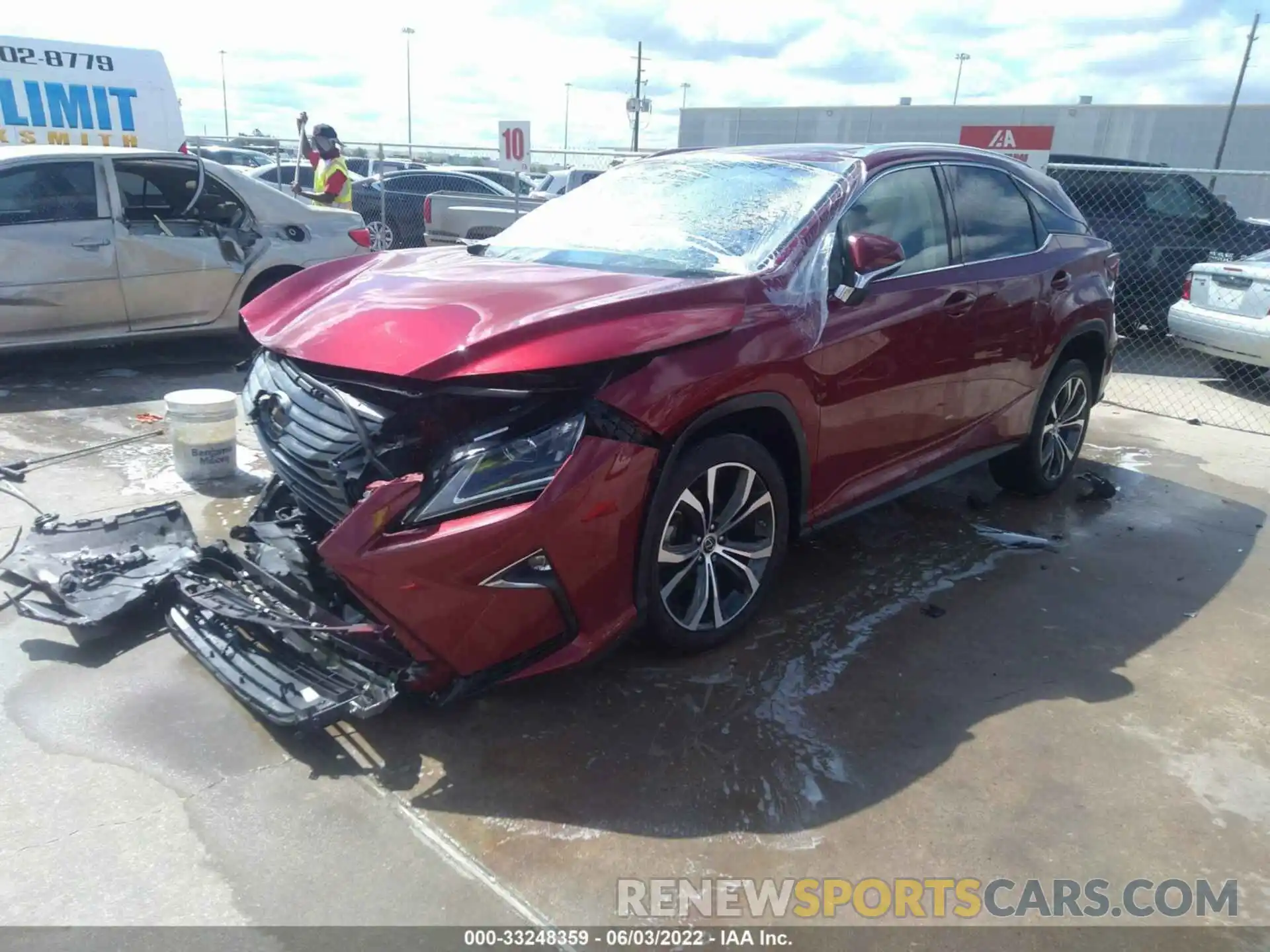 2 Photograph of a damaged car 2T2ZZMCA7KC140396 LEXUS RX 2019