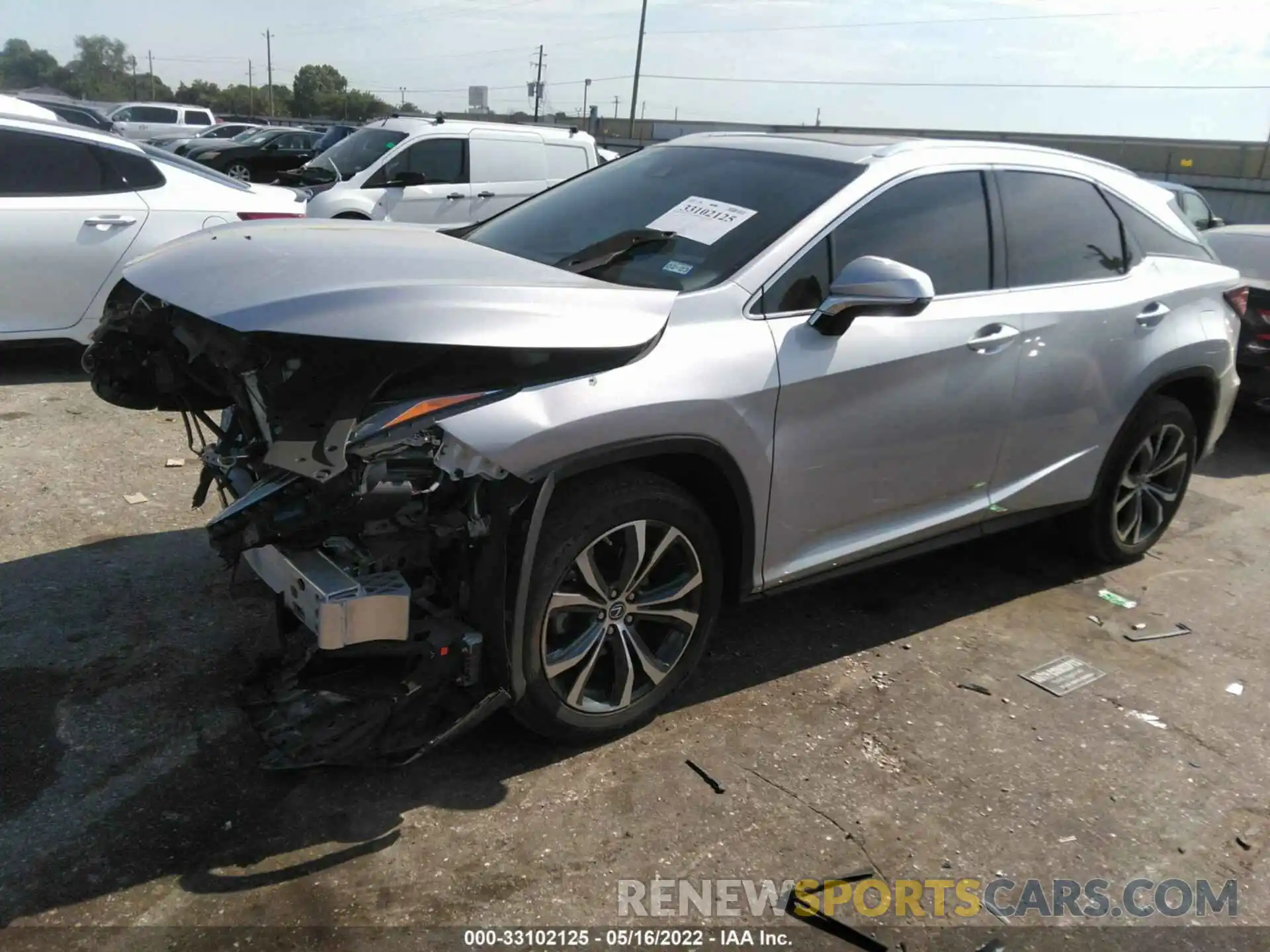 2 Photograph of a damaged car 2T2ZZMCA8KC131156 LEXUS RX 2019