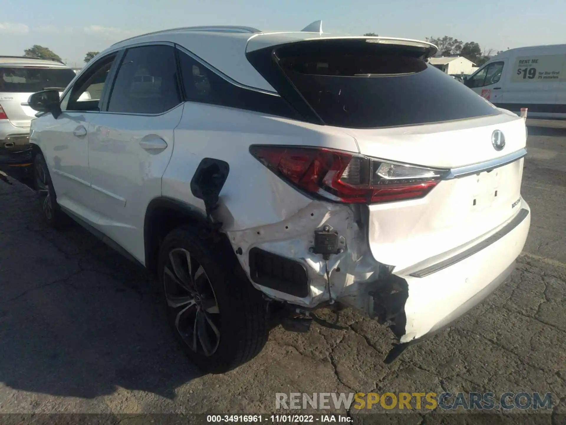 3 Photograph of a damaged car 2T2ZZMCA8KC131187 LEXUS RX 2019