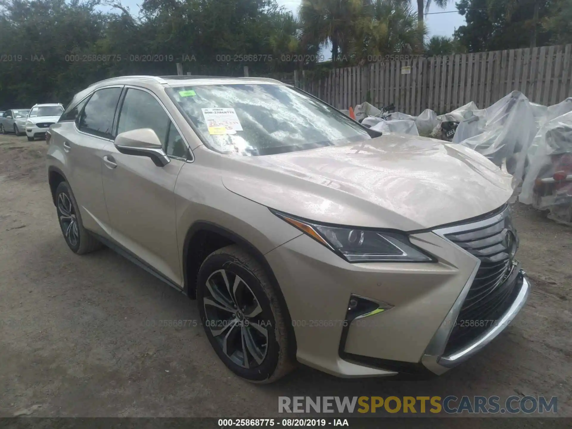 1 Photograph of a damaged car 2T2ZZMCA8KC133344 LEXUS RX 2019