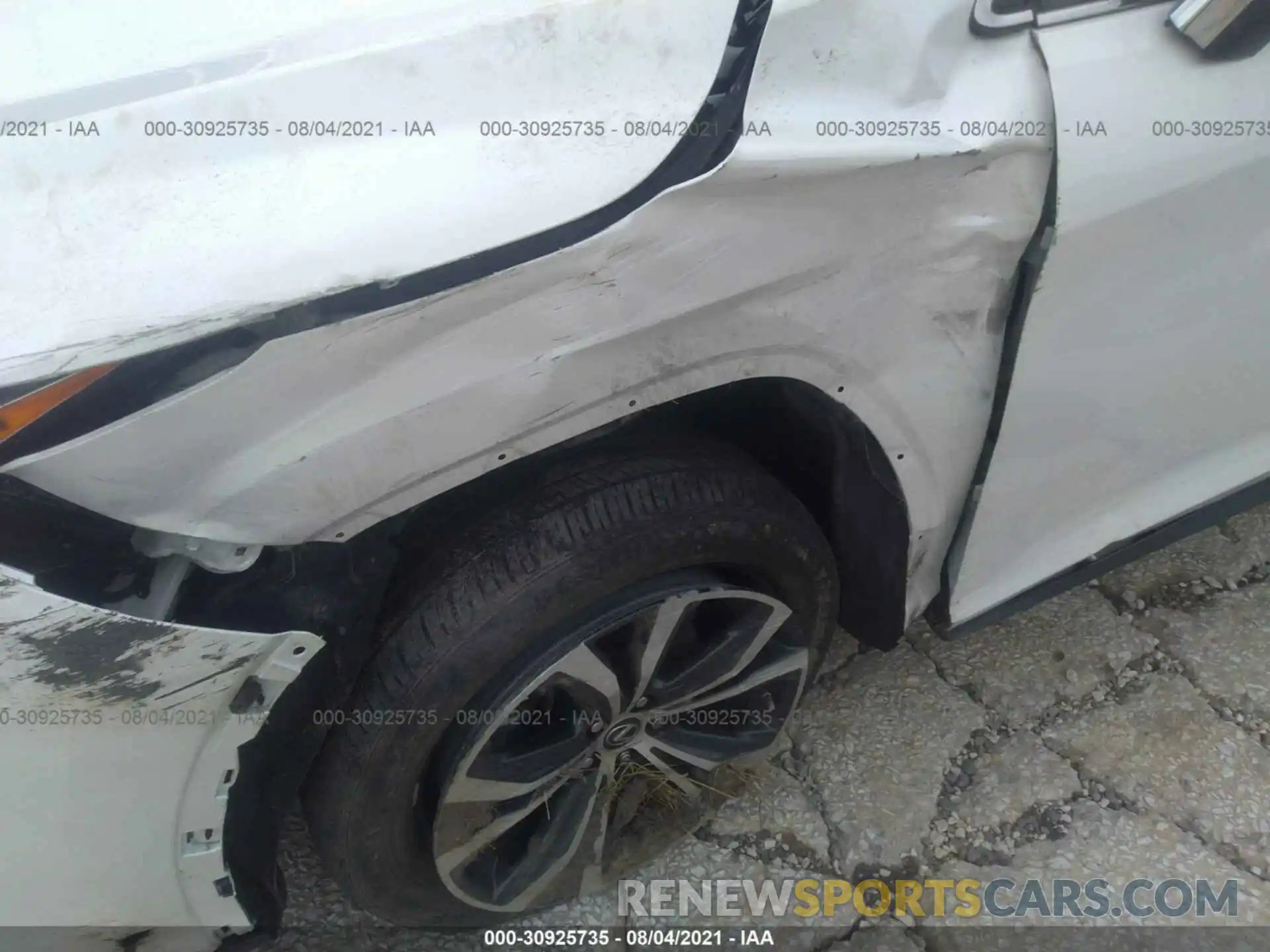 6 Photograph of a damaged car 2T2ZZMCA9KC118027 LEXUS RX 2019