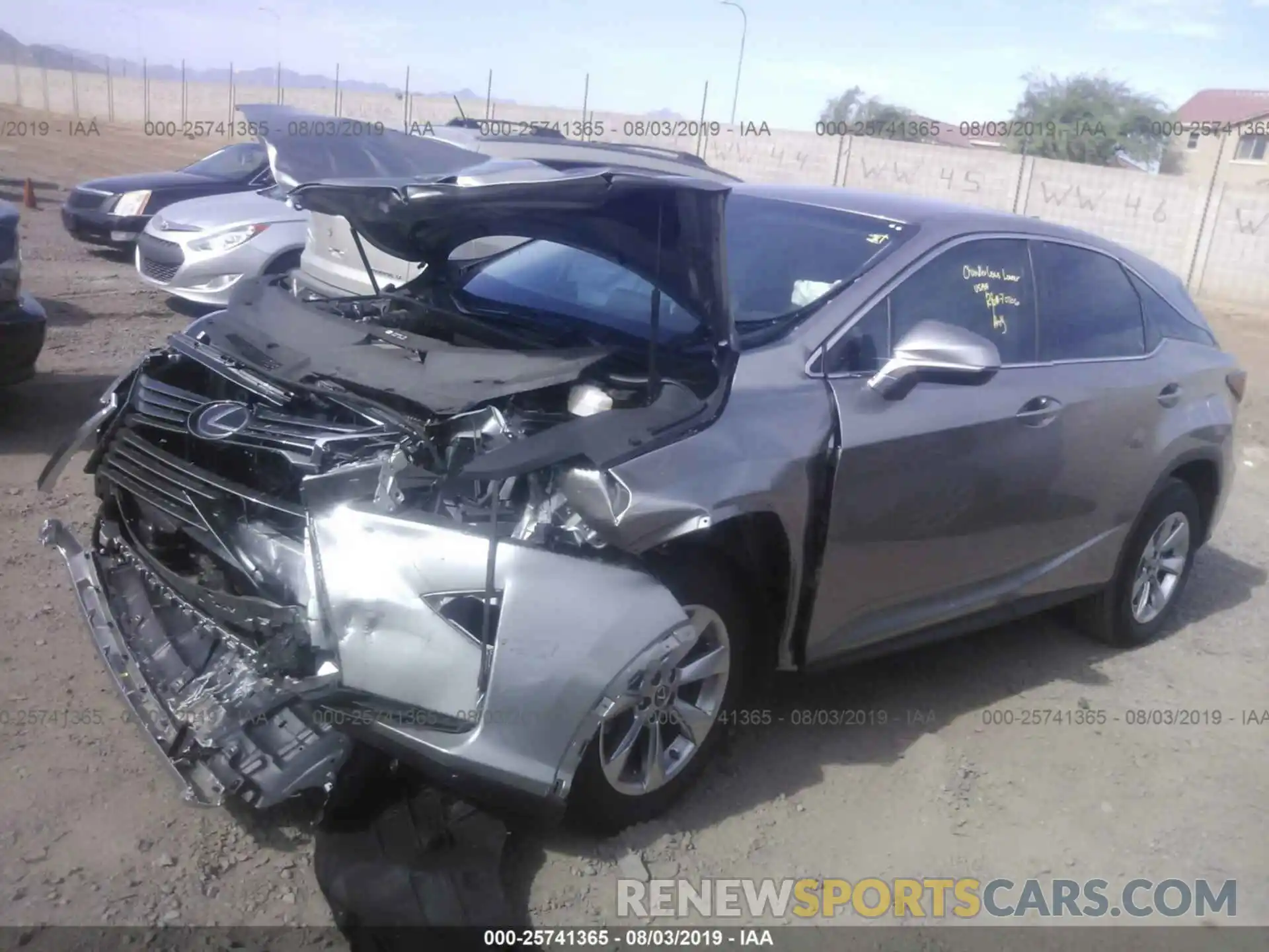 2 Photograph of a damaged car 2T2ZZMCA9KC126984 LEXUS RX 2019